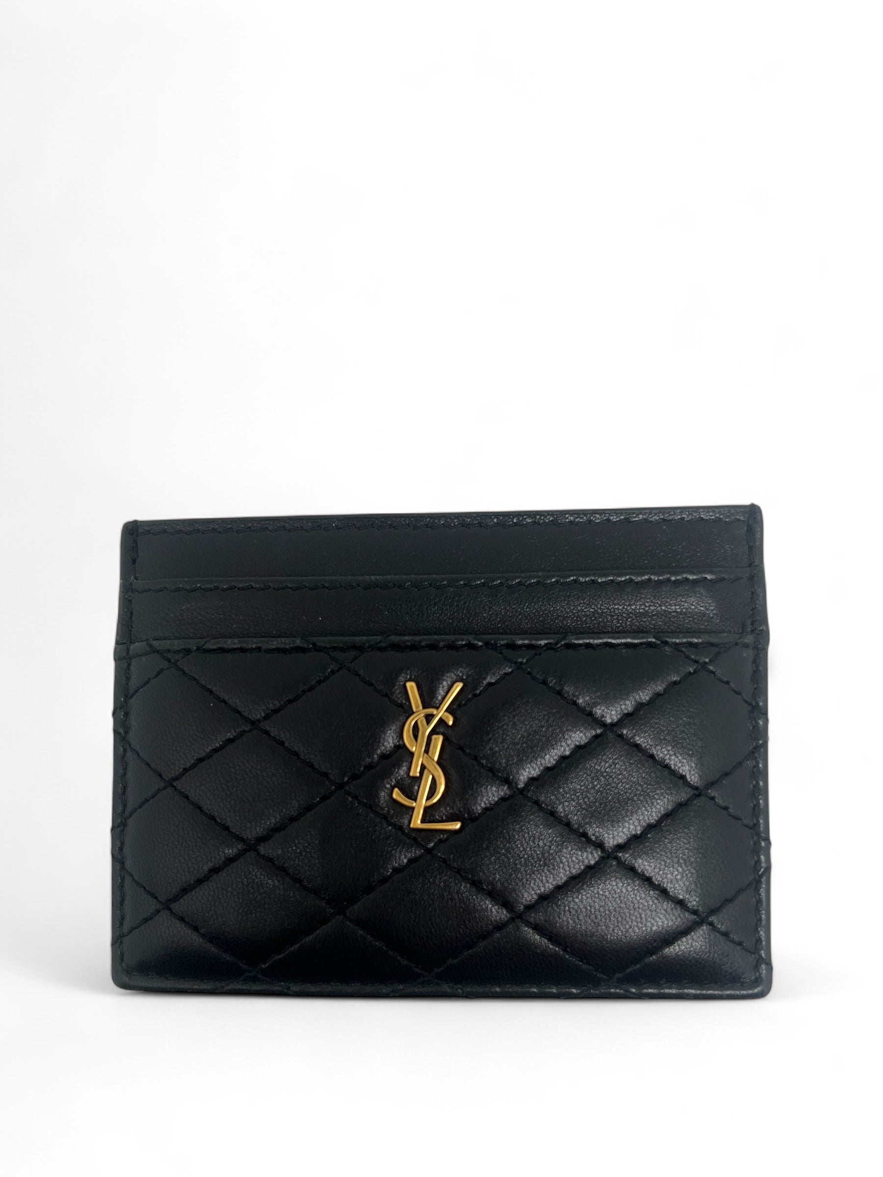 Saint Laurent - Kleine Kartenbörse aus Leder