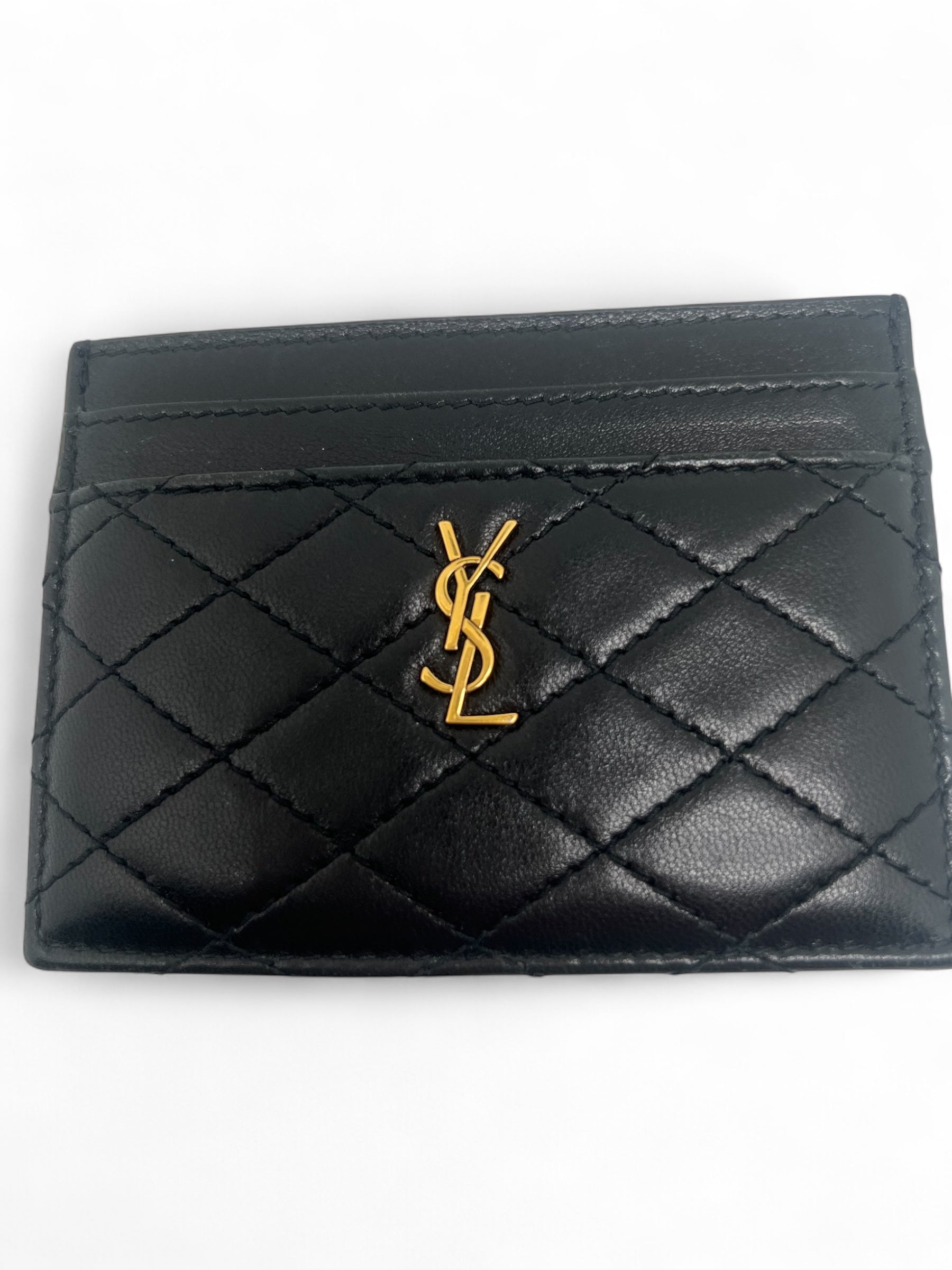 Saint Laurent - Kleine Kartenbörse aus Leder