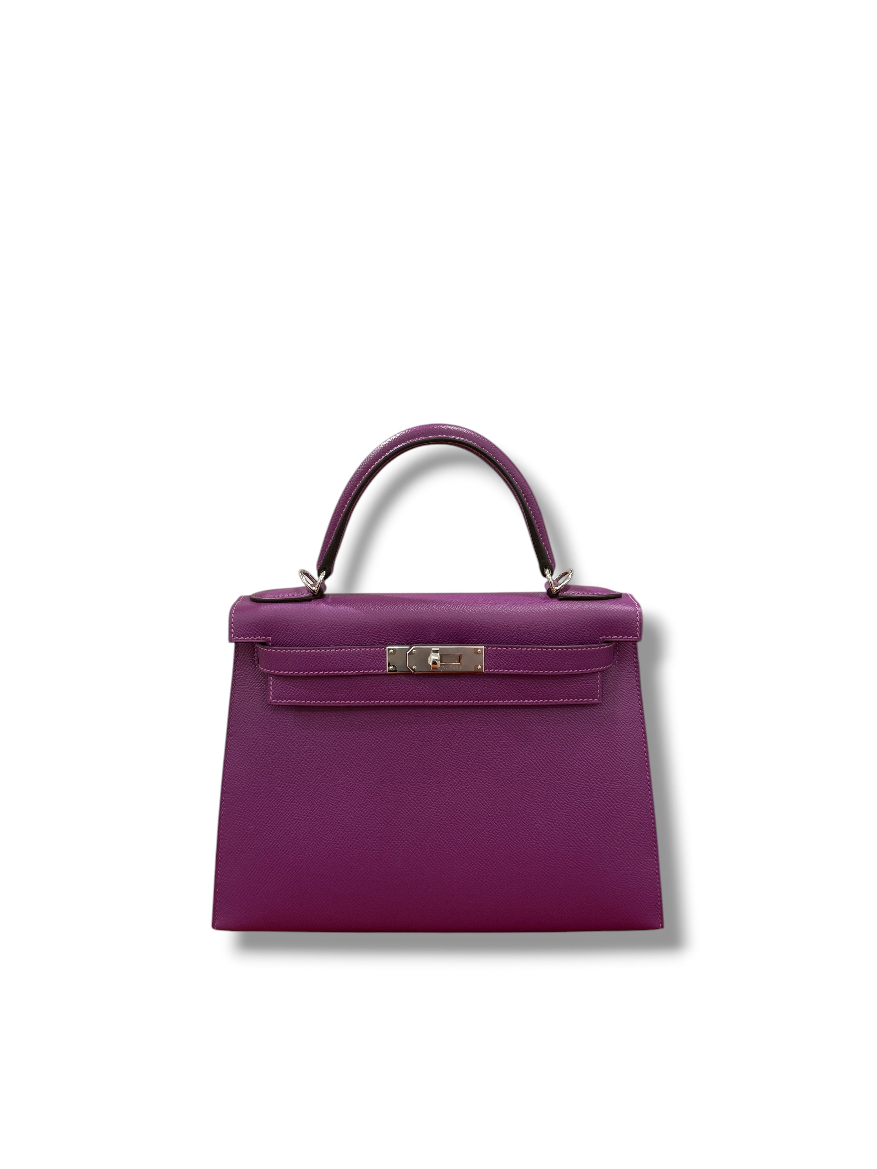 Hermès - Sac Kelly II 28 Epsom sellier Anémone PHW