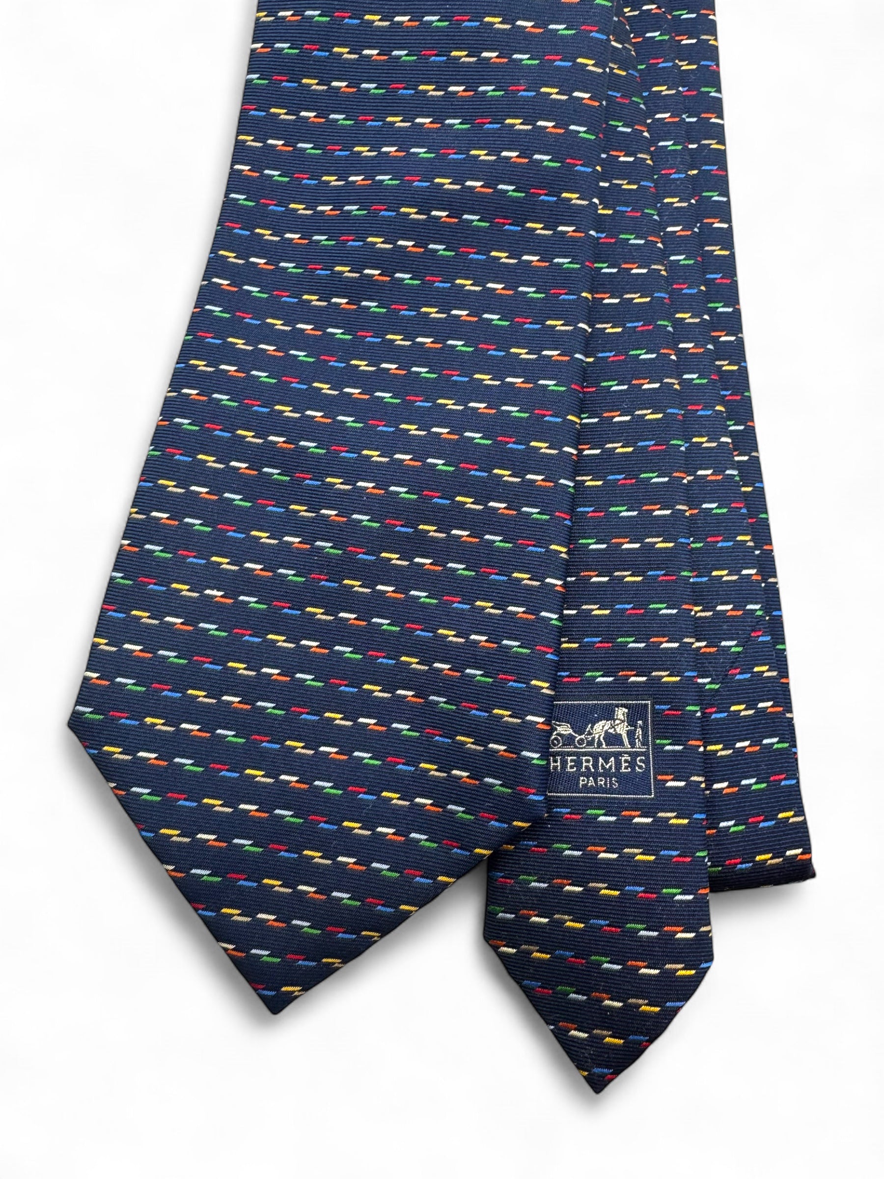 Hermès - Cravate bleu