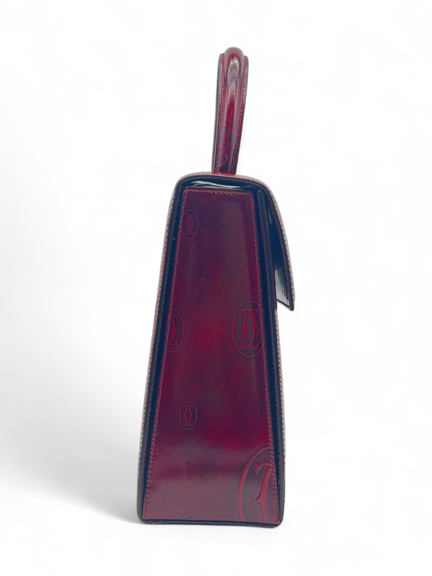 Cartier - Sac à main rouge bordeaux