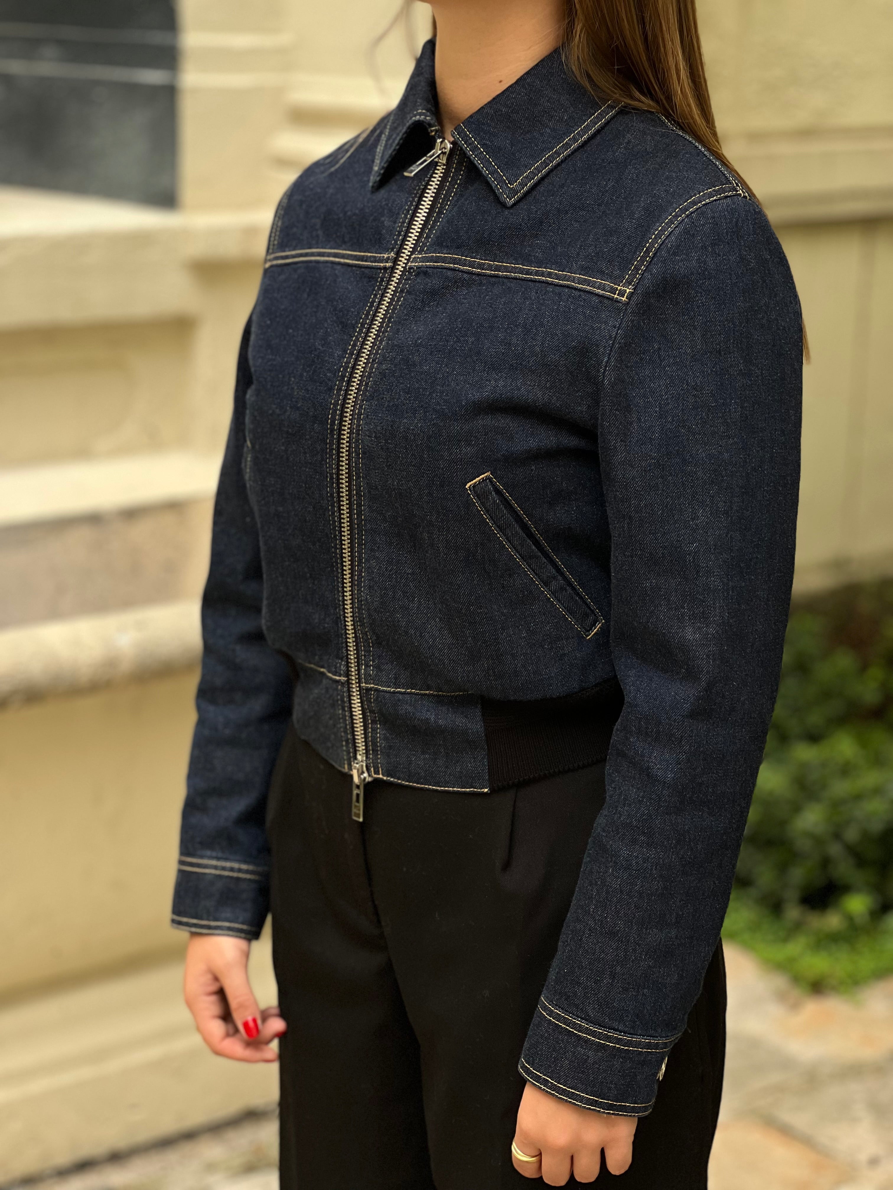 Alaïa - Veste en jean T34