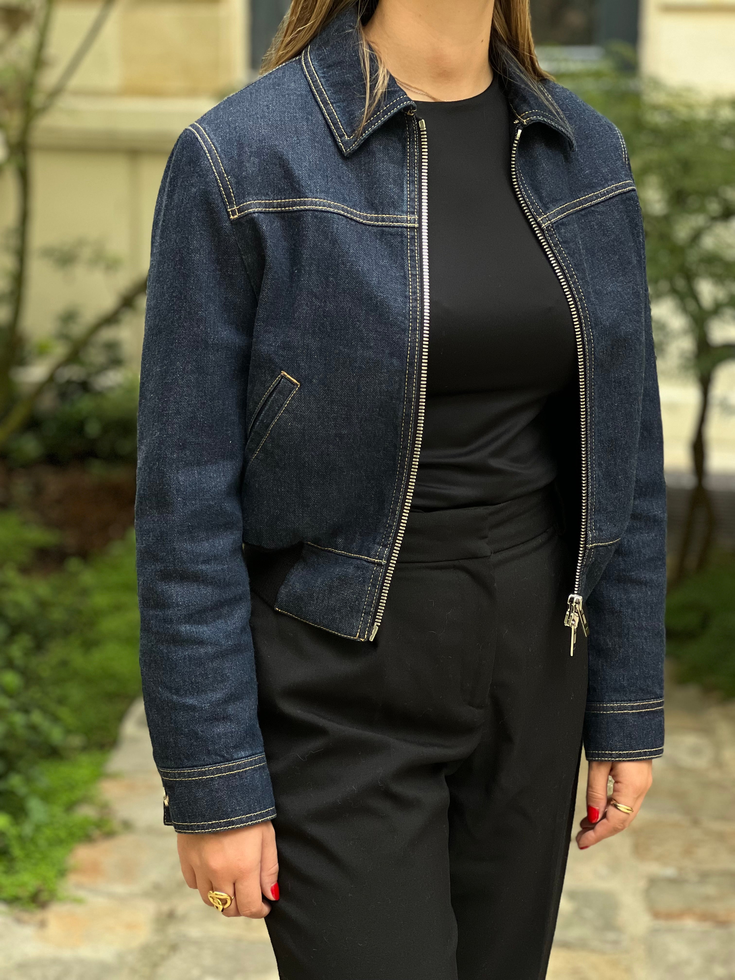 Alaïa - Veste en jean T34