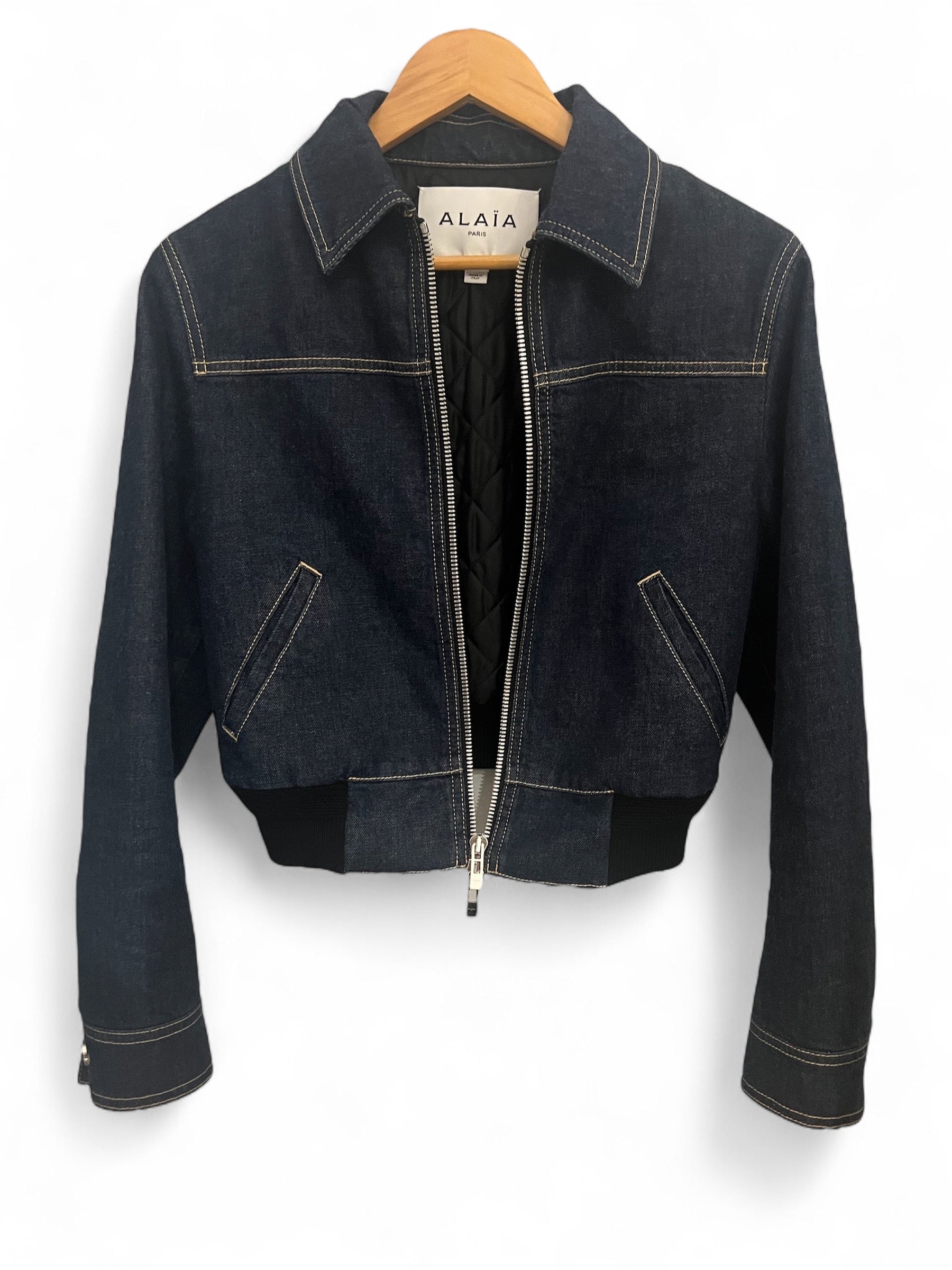 Alaïa - Veste en jean T34