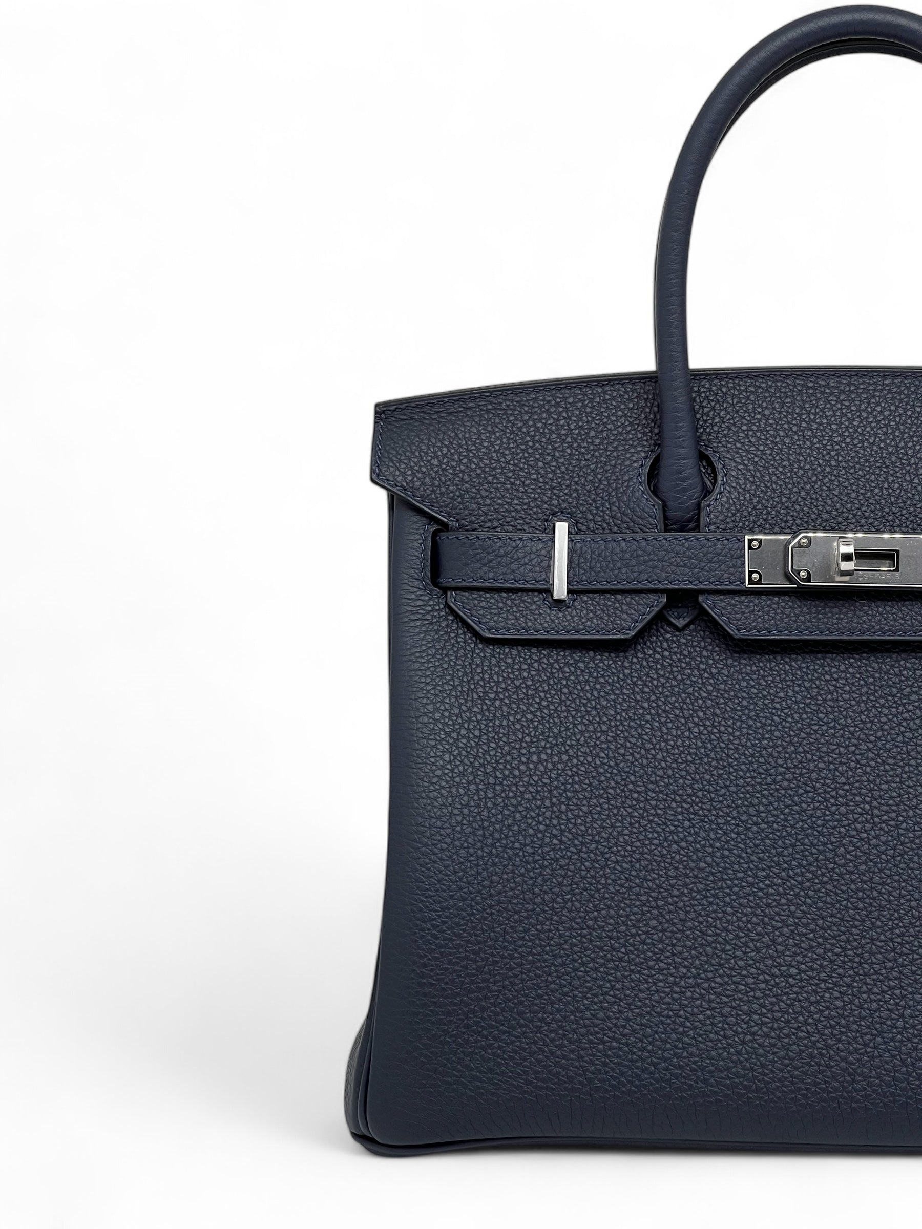 Hermès - Borsa Birkin 30 Veau Togo Blu notte
