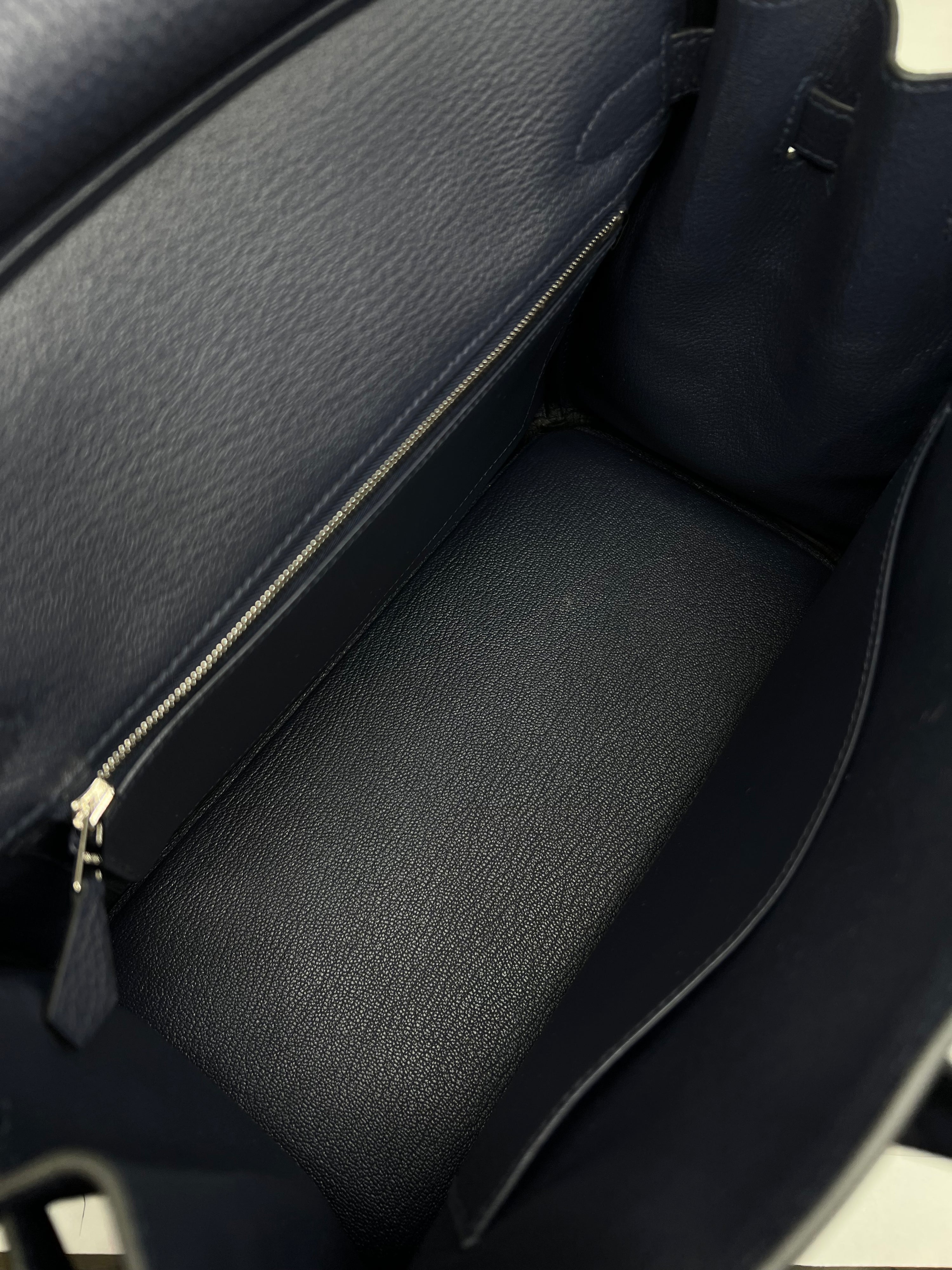 Hermès - Borsa Birkin 30 Veau Togo Blu notte