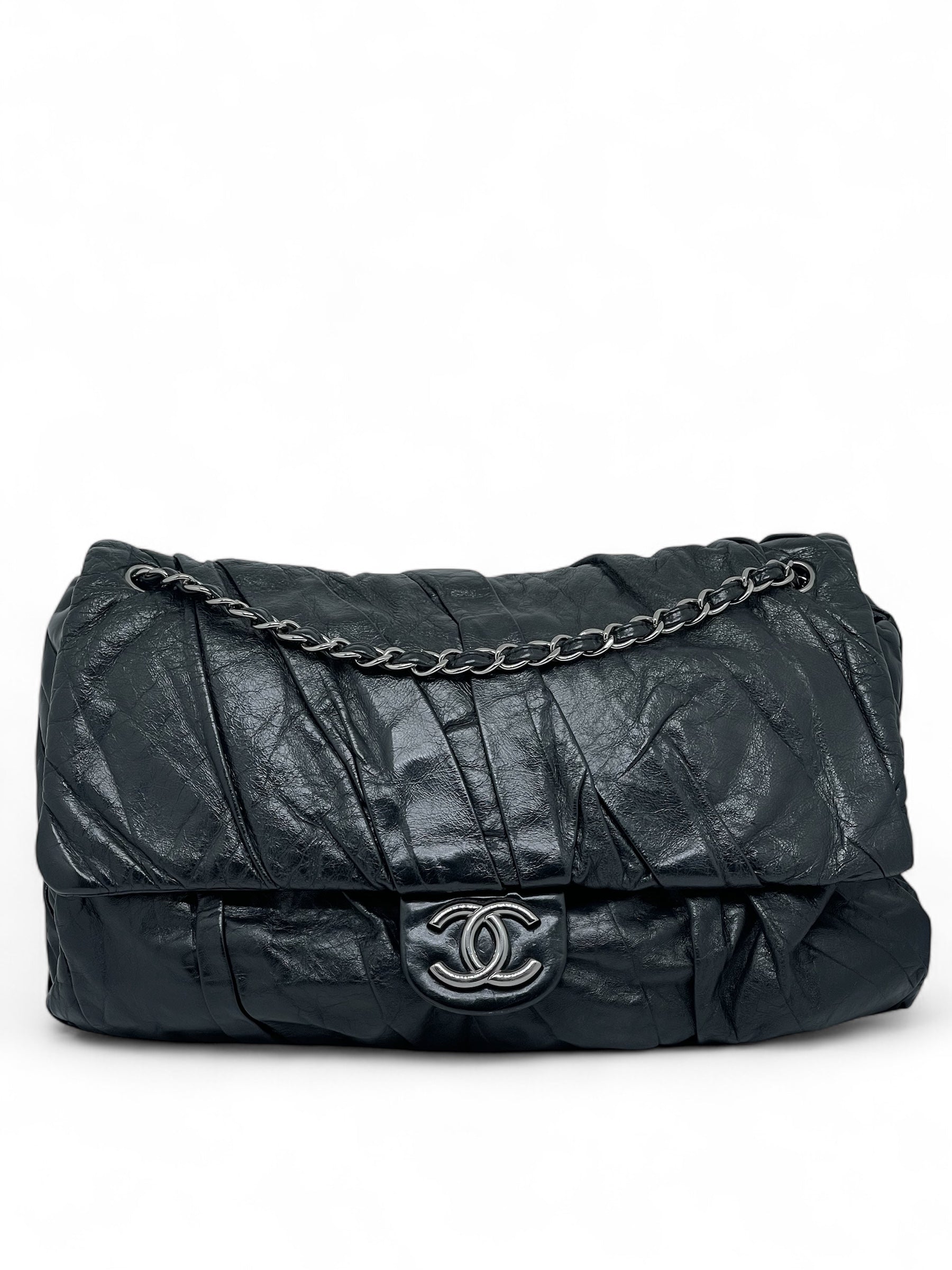 Chanel - Sac cuir plissé