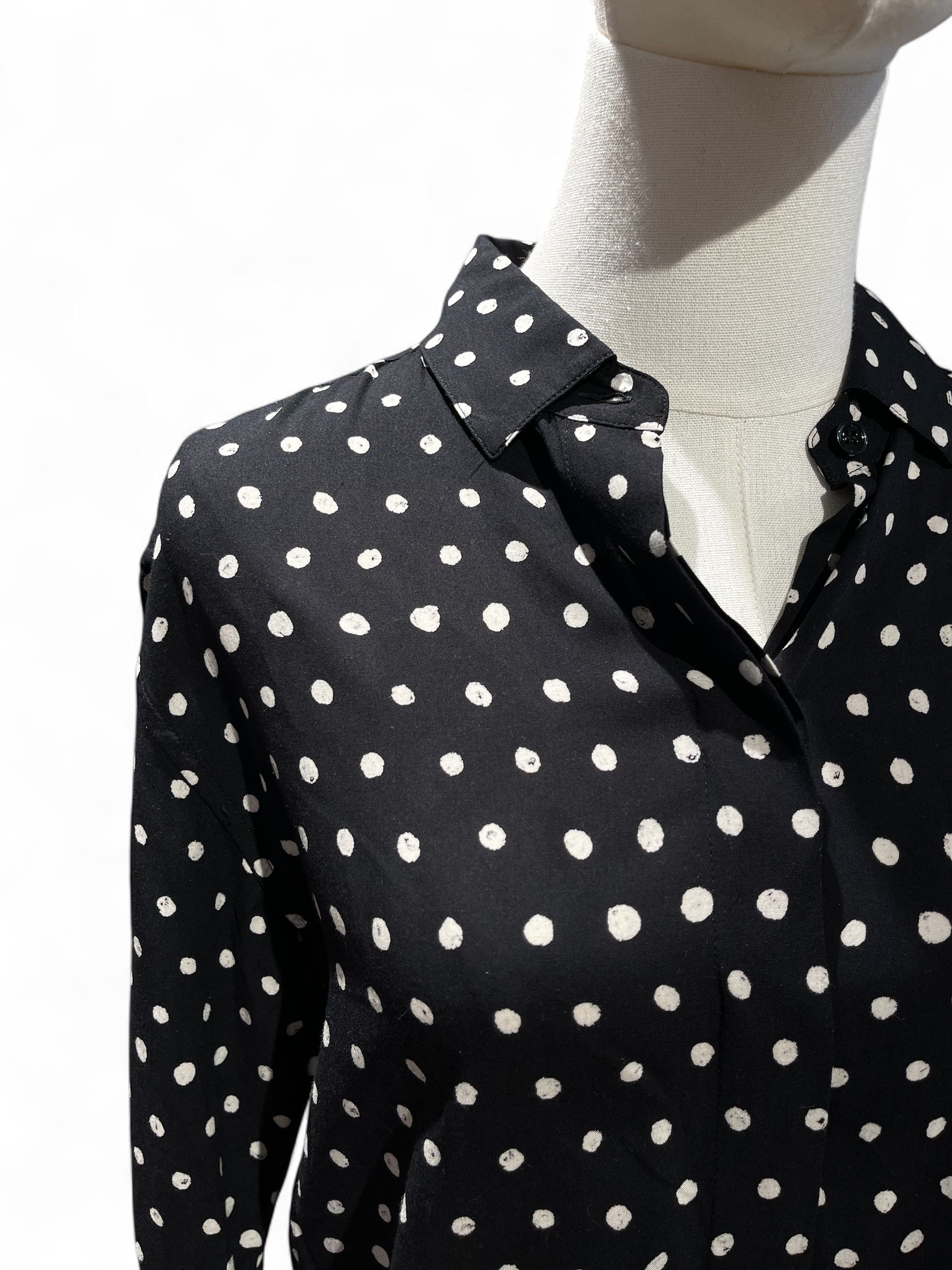 Saint Laurent - Chemisier à pois T36