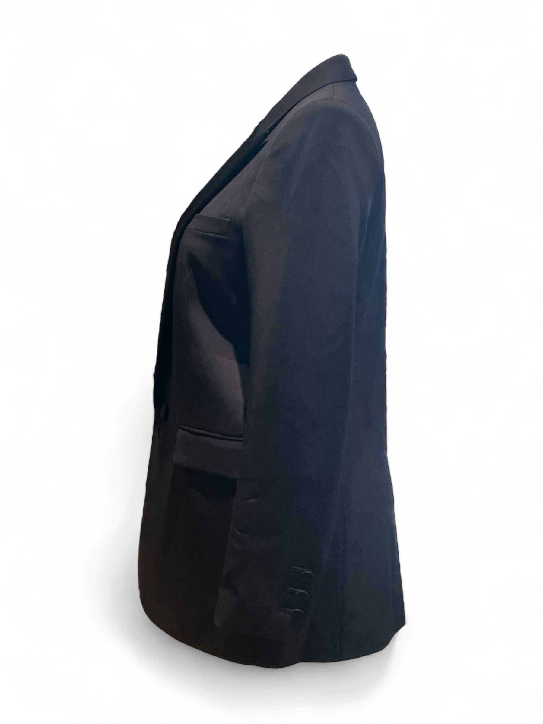 Saint Laurent - Blazer bleu marine et noir T36