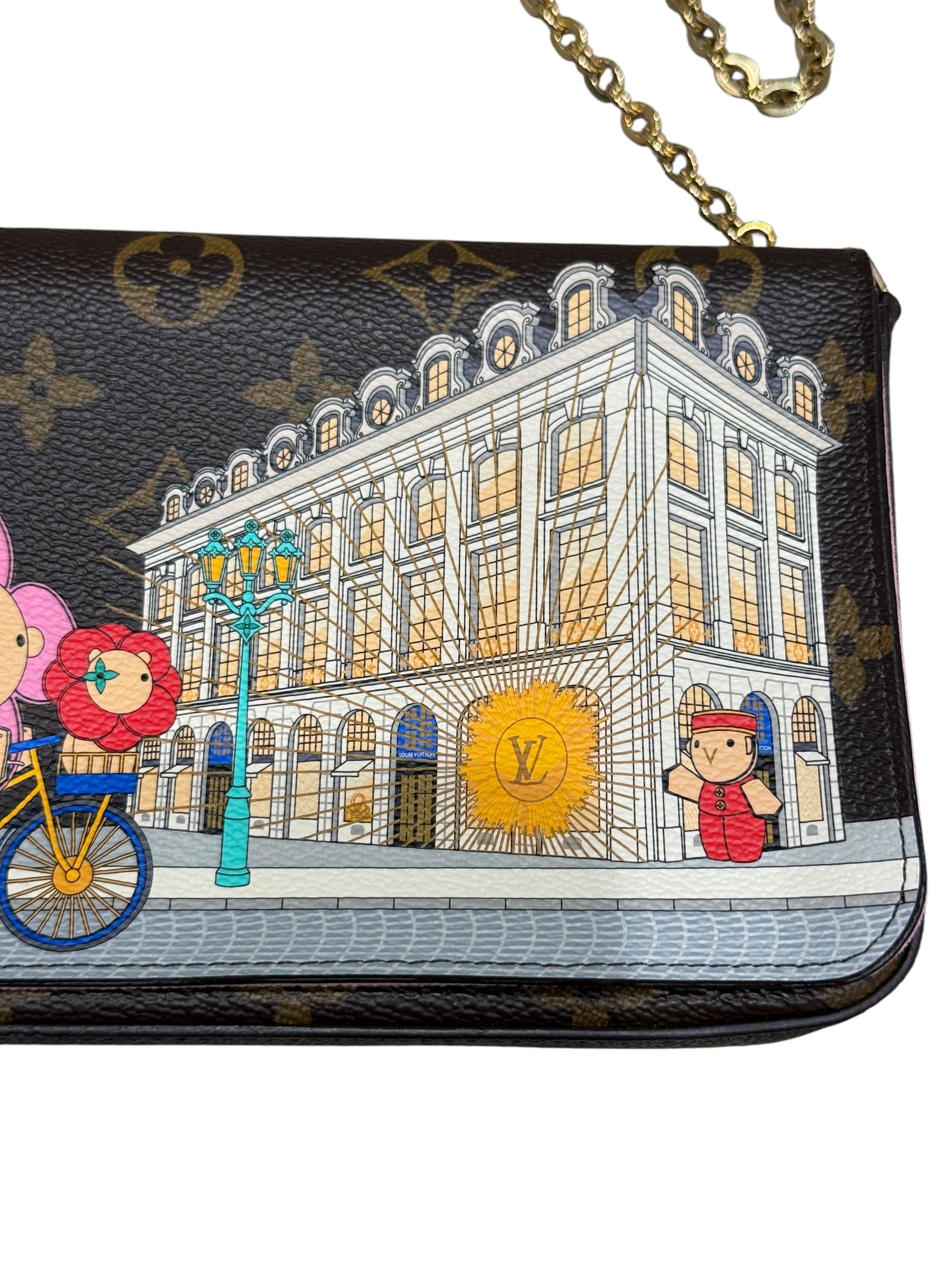 Louis Vuitton - Pochette Félicie Edition Vivienne Place Vendôme | Les Folies d’Eugénie