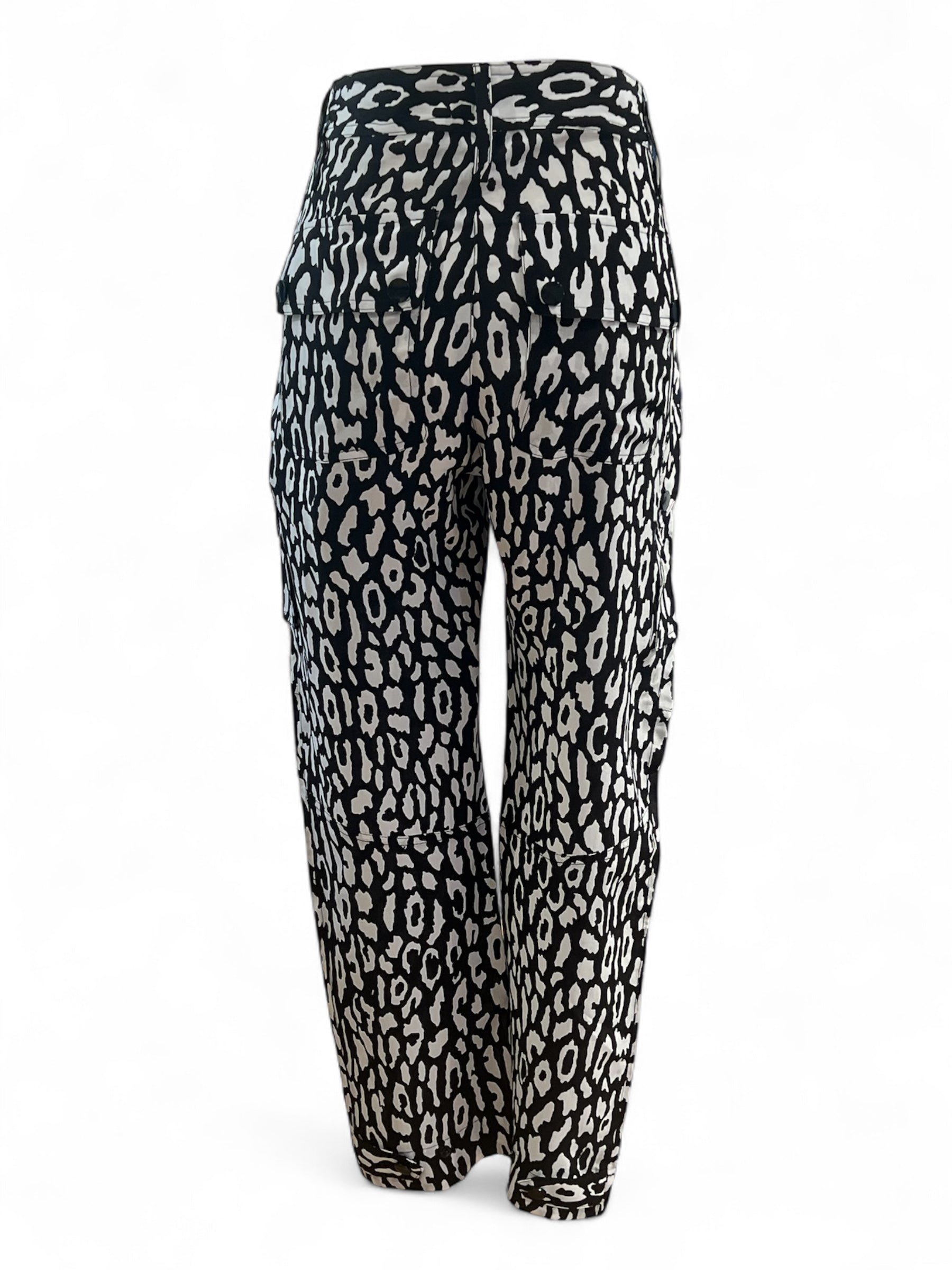 The Kooples - Pantalon leopard noir et blanc T1