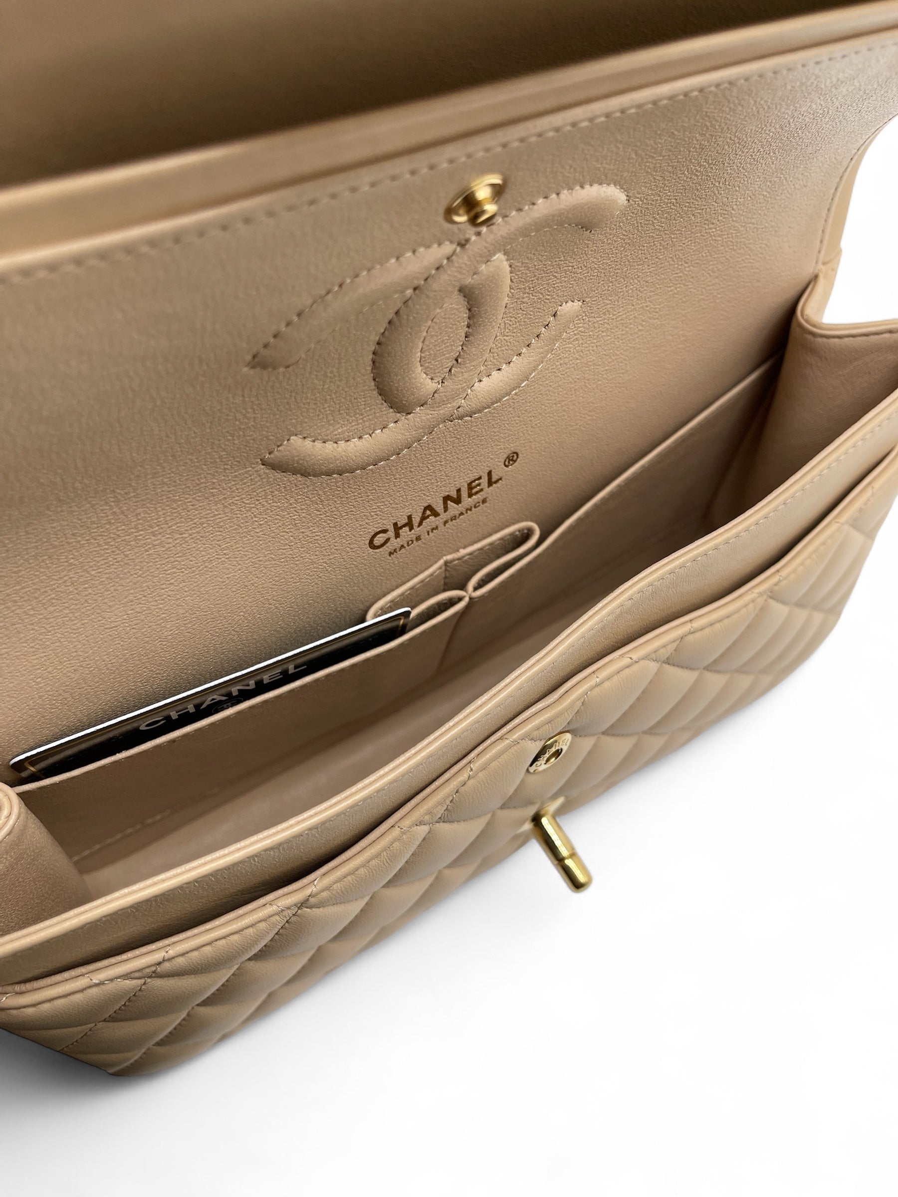 Chanel - Sac Timeless 25 11.12 double flap beige
