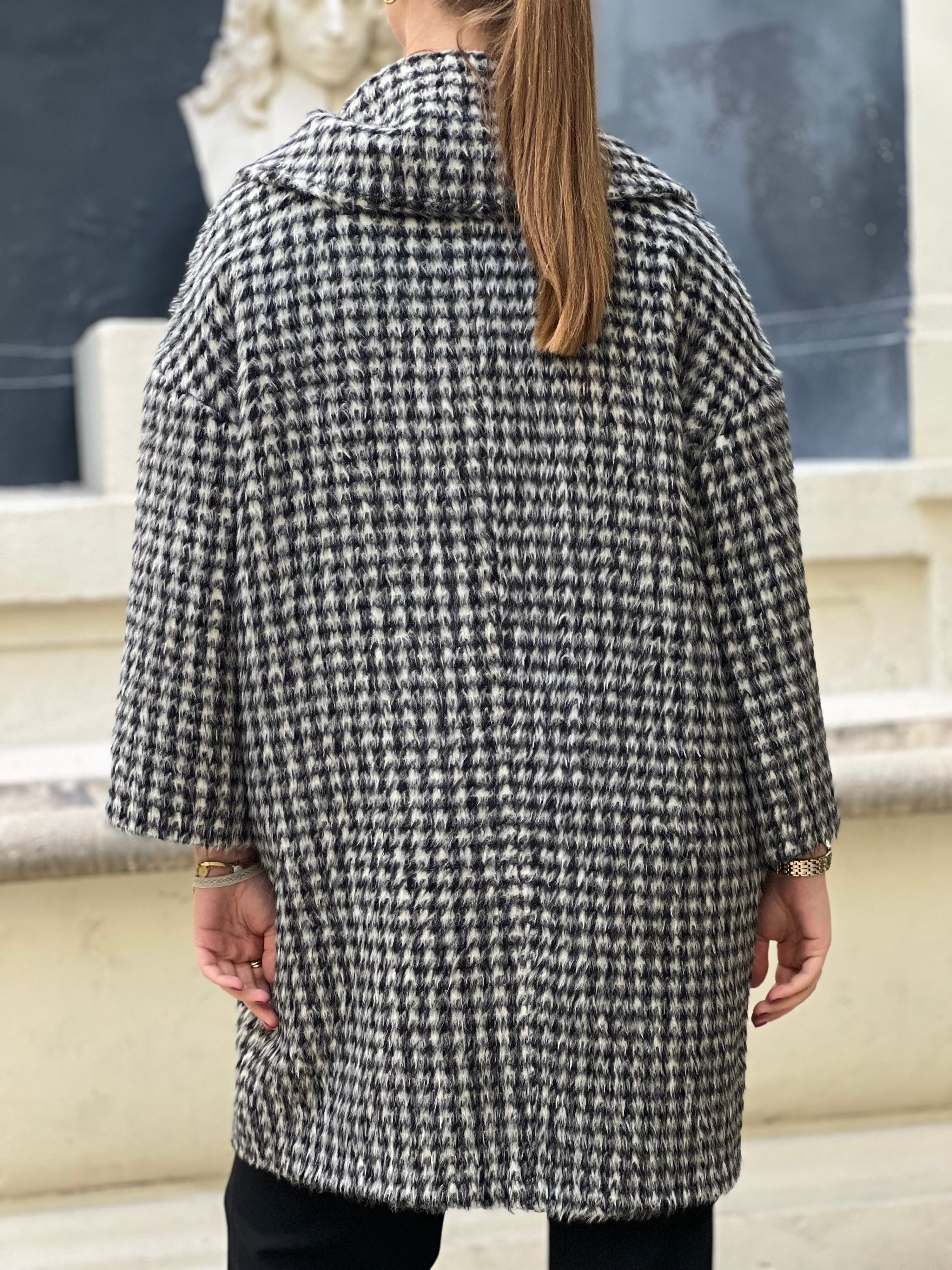 Max Mara S - Houndstooth coat size 36