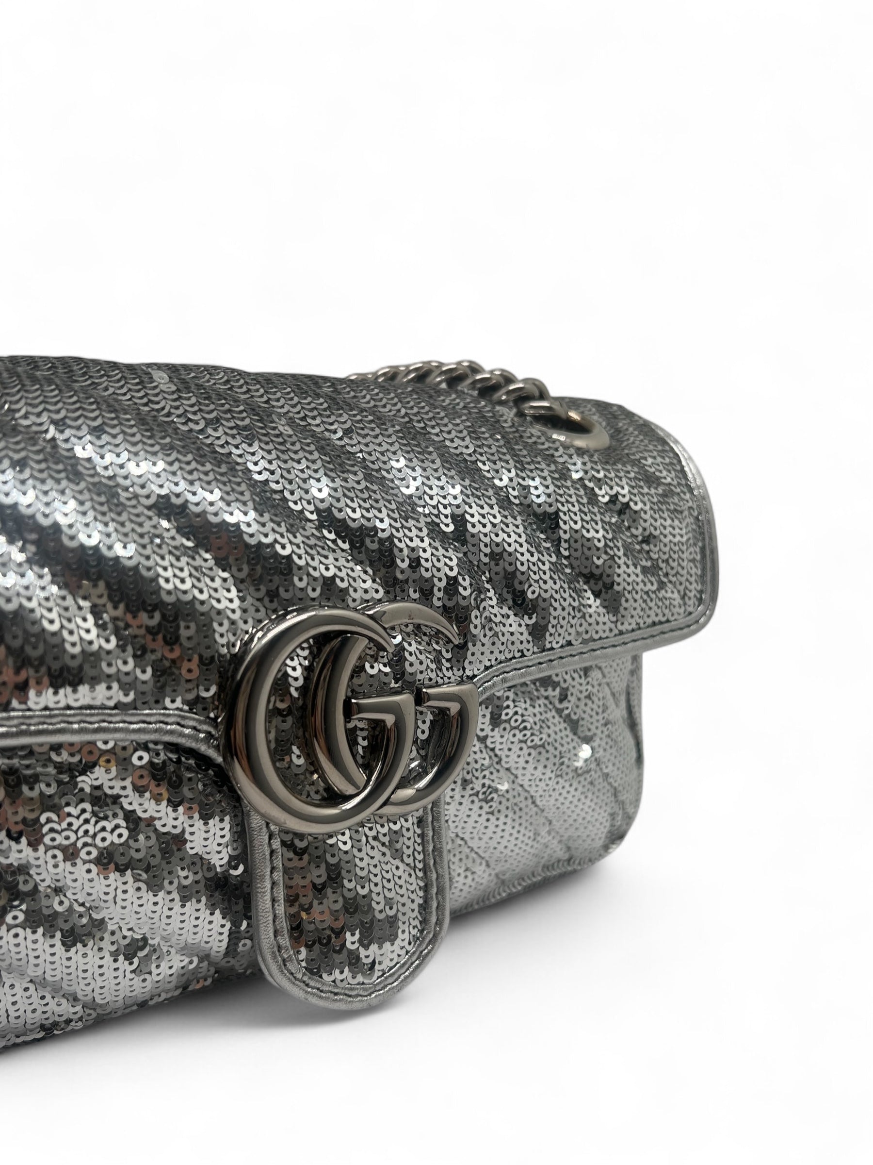 Gucci - Marmont-Tasche mit Pailletten