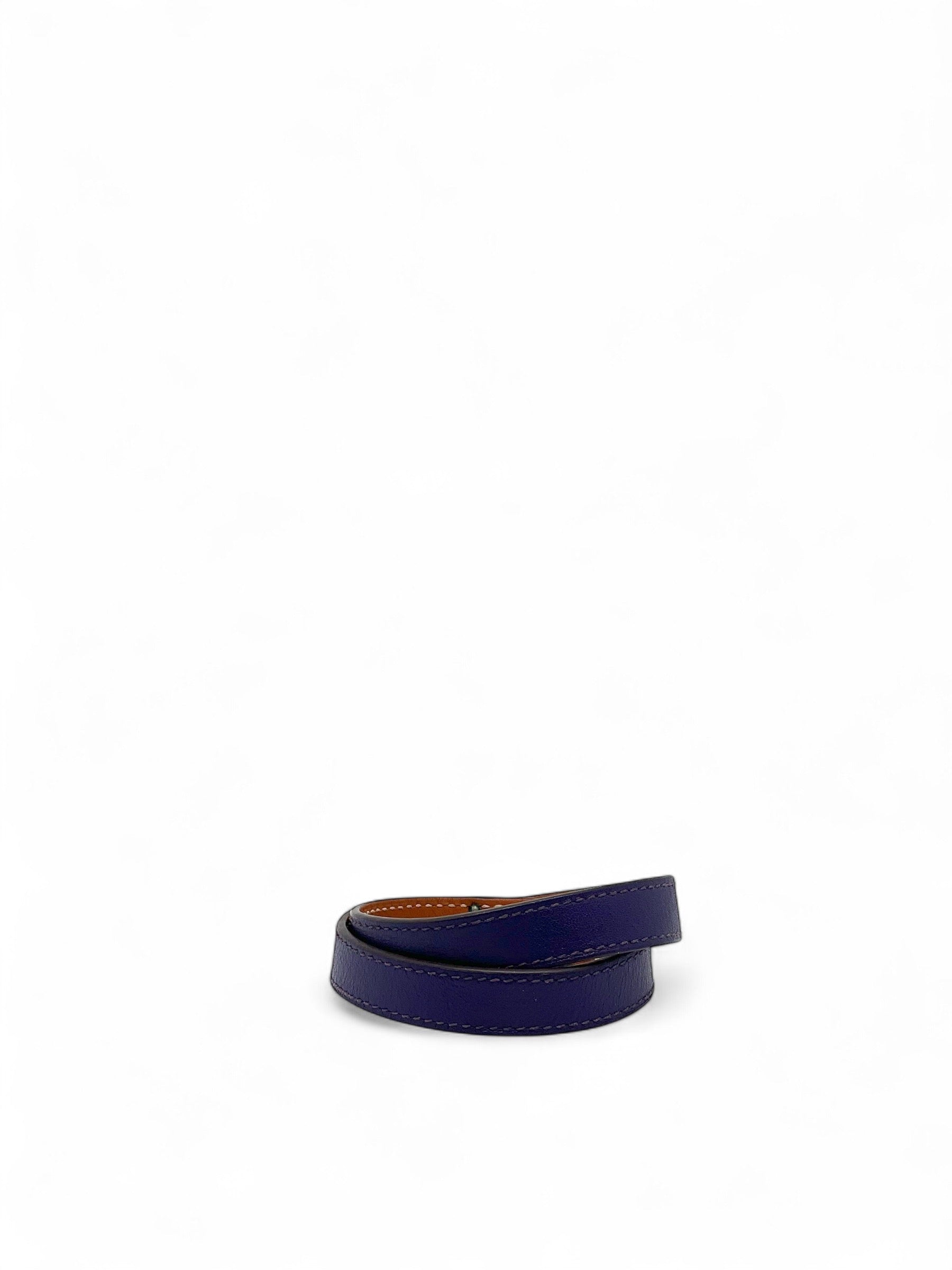 Hermès - Bracelet Kelly double tour violet