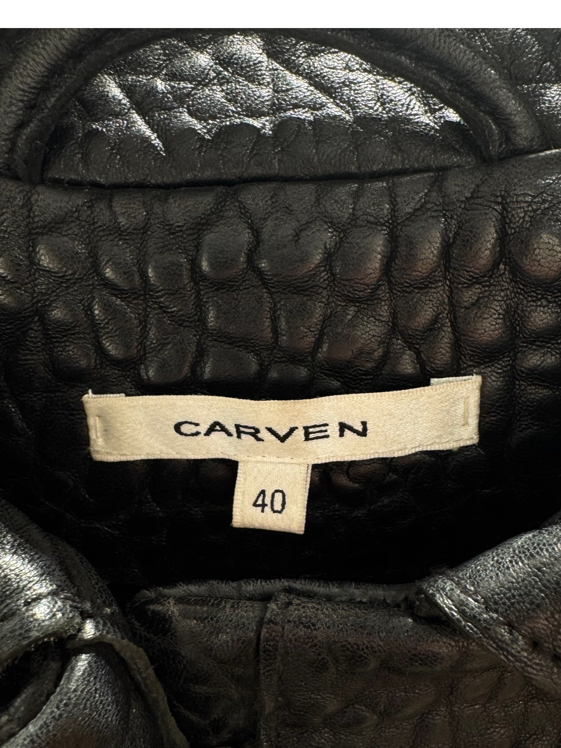 Carven - Leather Jacket Size 40