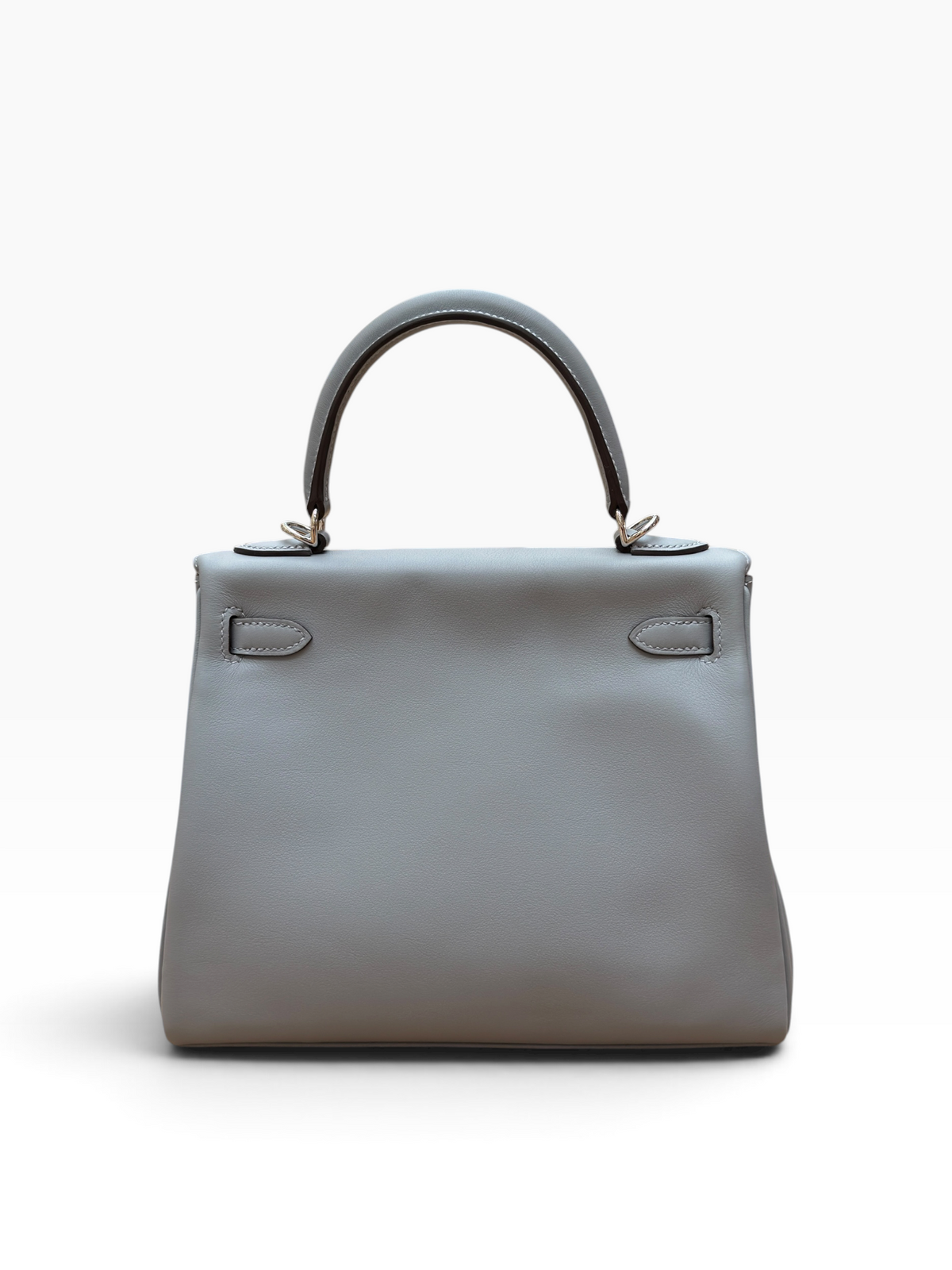 Hermès - Sac Kelly 25 Veau Swift Gris Pantin
