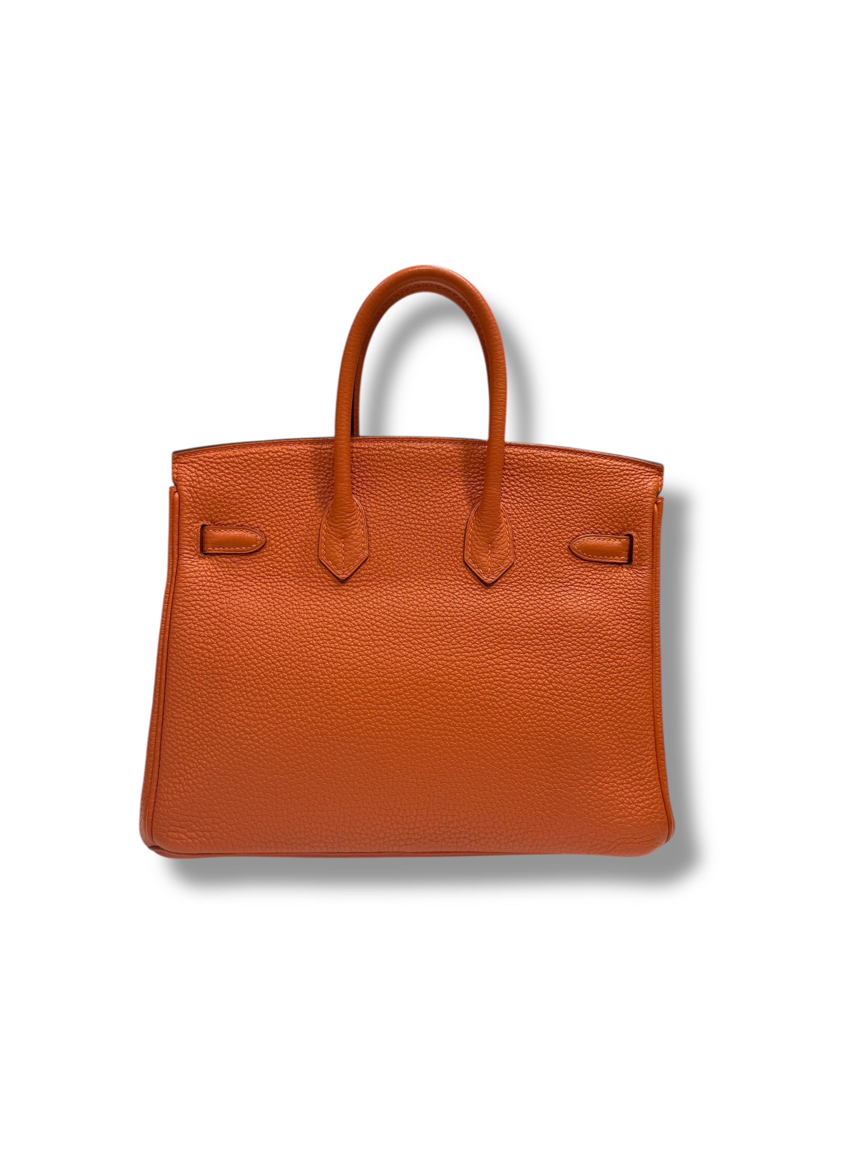 Hermès - Sac Birkin 25 Togo orange H PHW