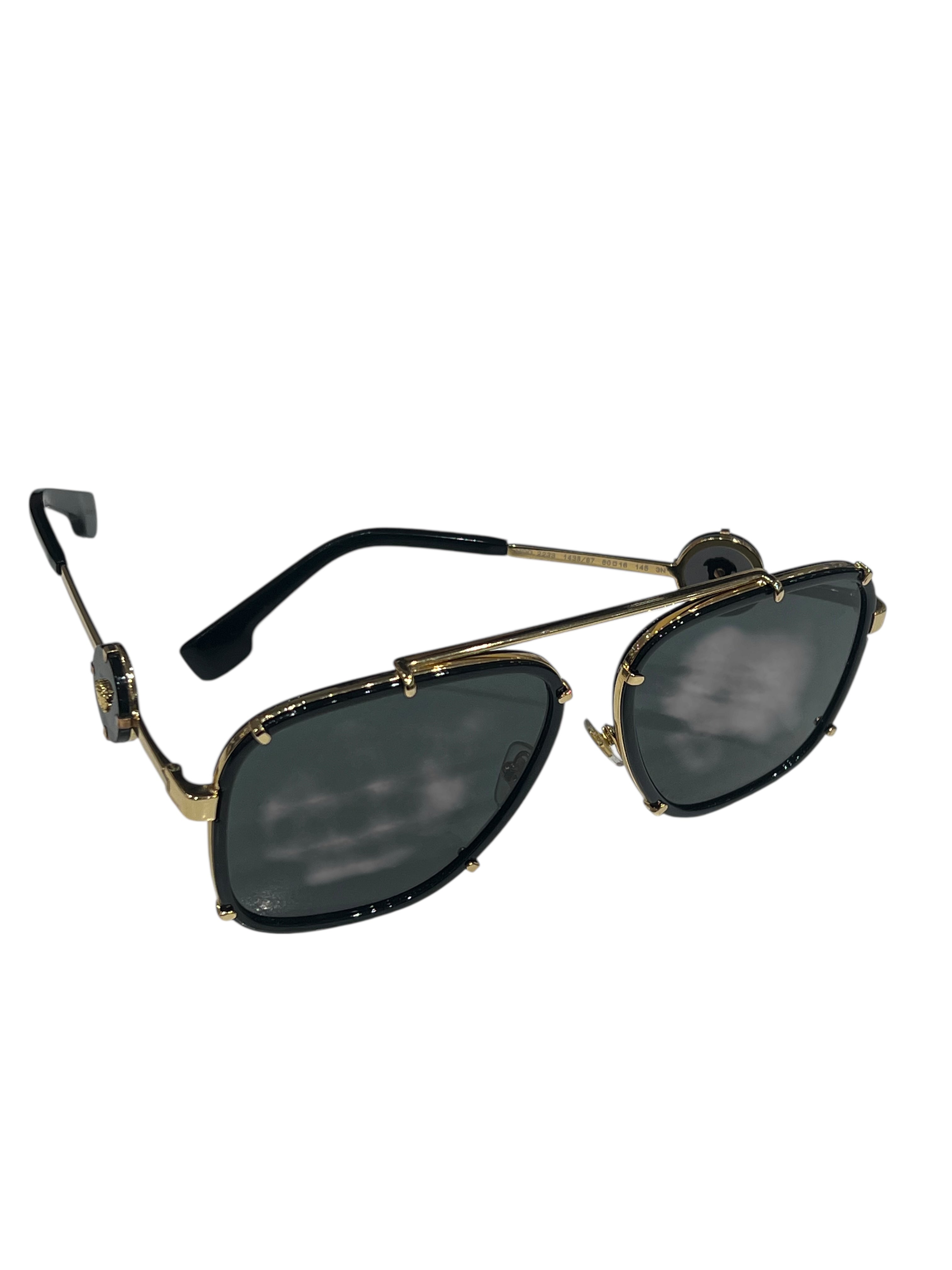 Versace- solaire aviateur dorées