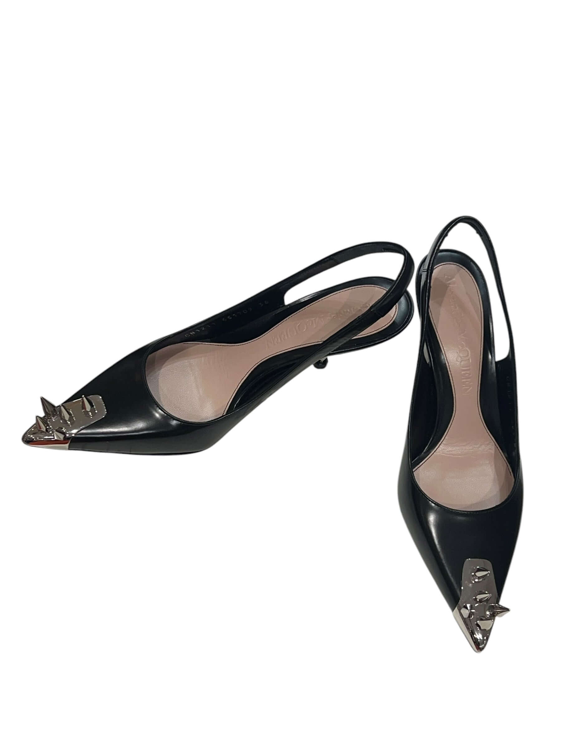 Alexander Mcqueen - Slingback punk studs t 36