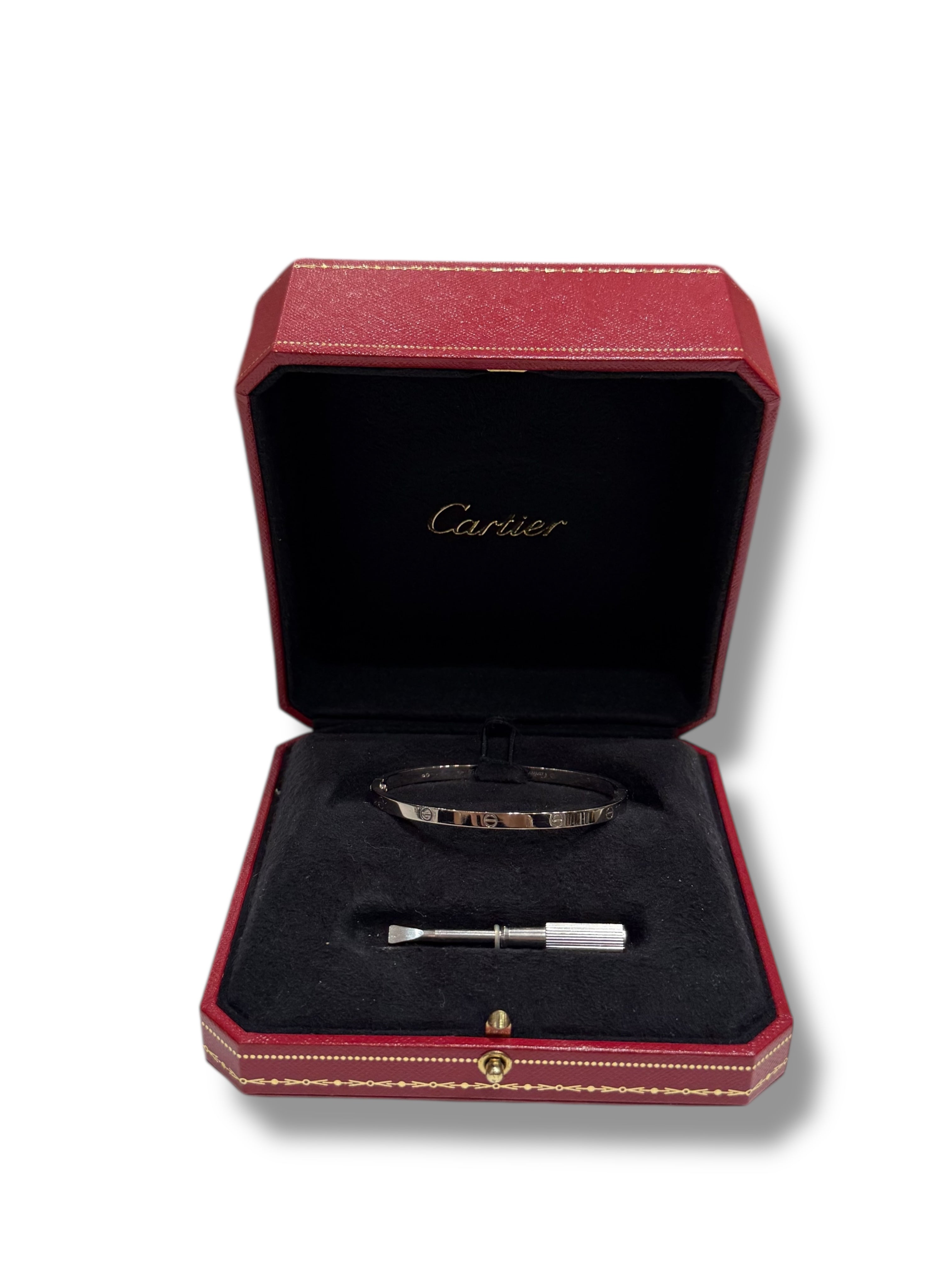 Cartier - Bracelet Love PM or blanc T17