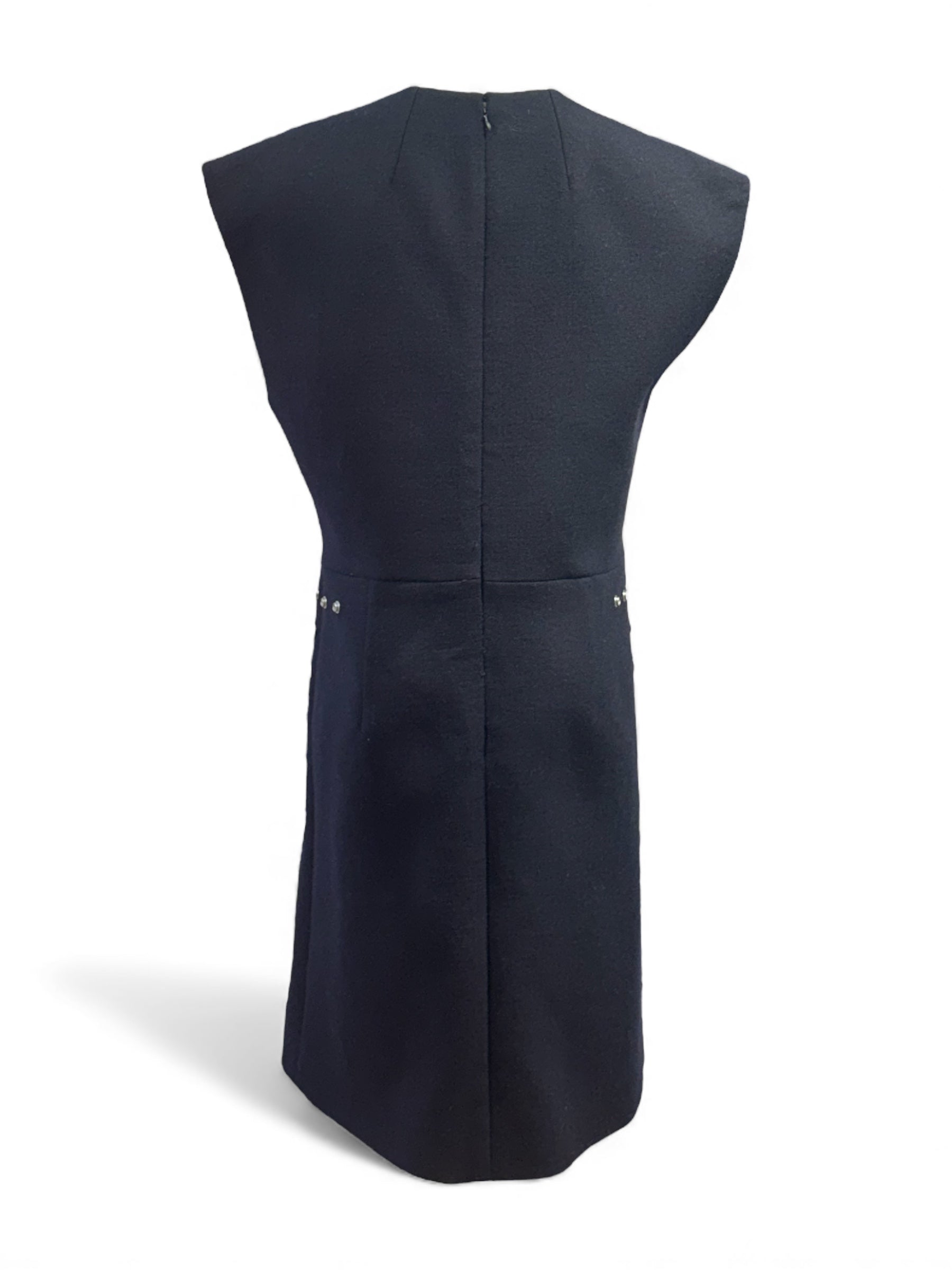 Céline - Robe en laine bleu marine T42