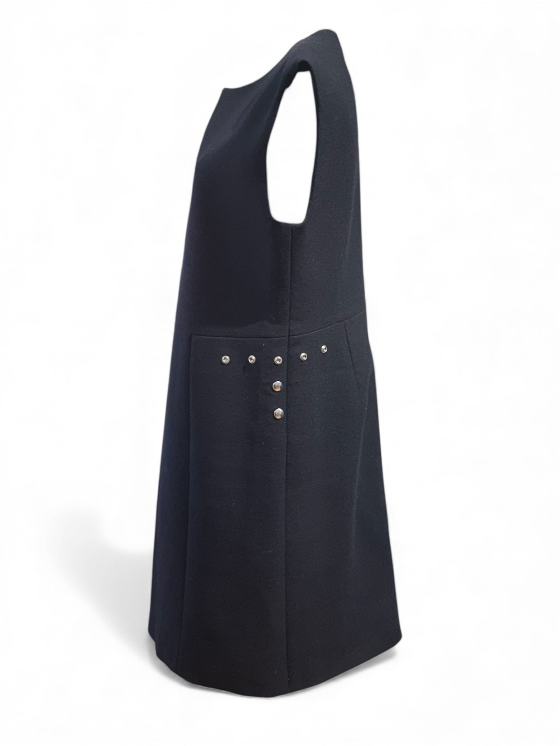 Céline - Robe en laine bleu marine T42