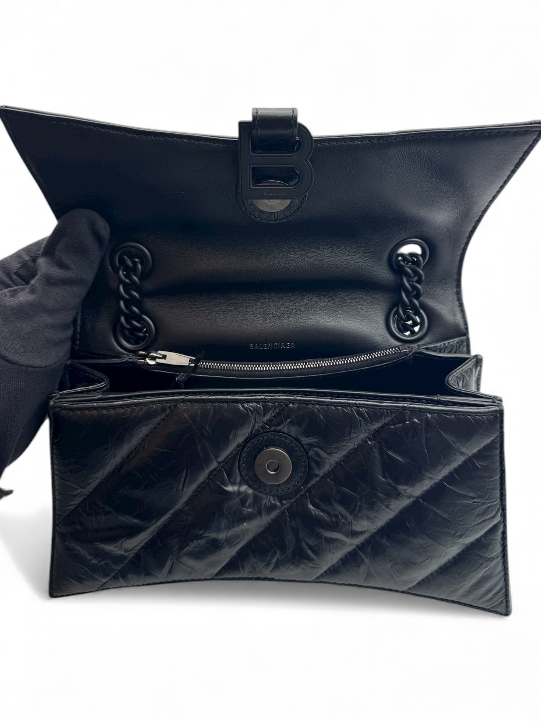 Balenciaga - Sac crush full black PM