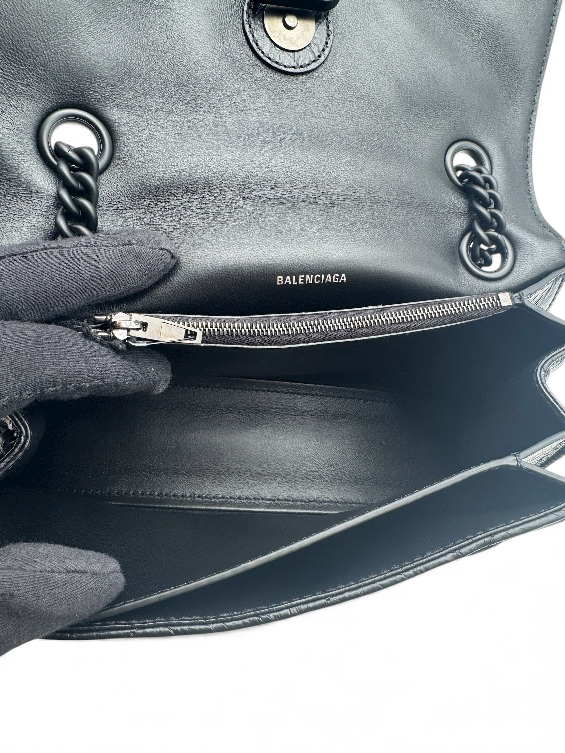 Balenciaga - Sac crush full black PM