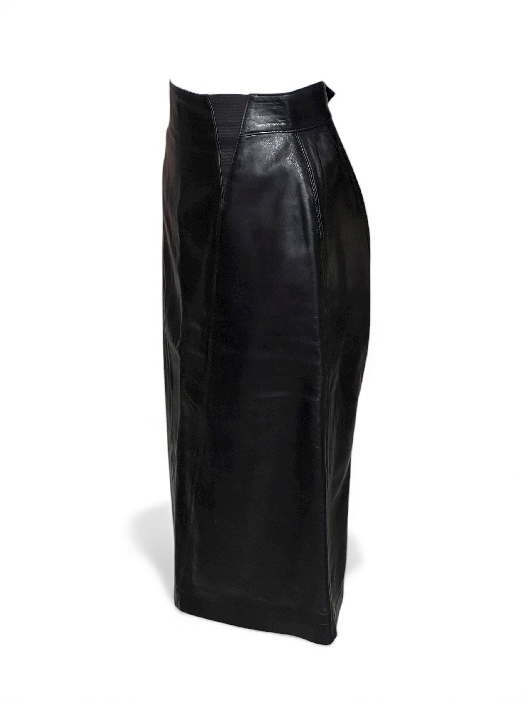 Alaïa - Rock aus Leder Gr. 38