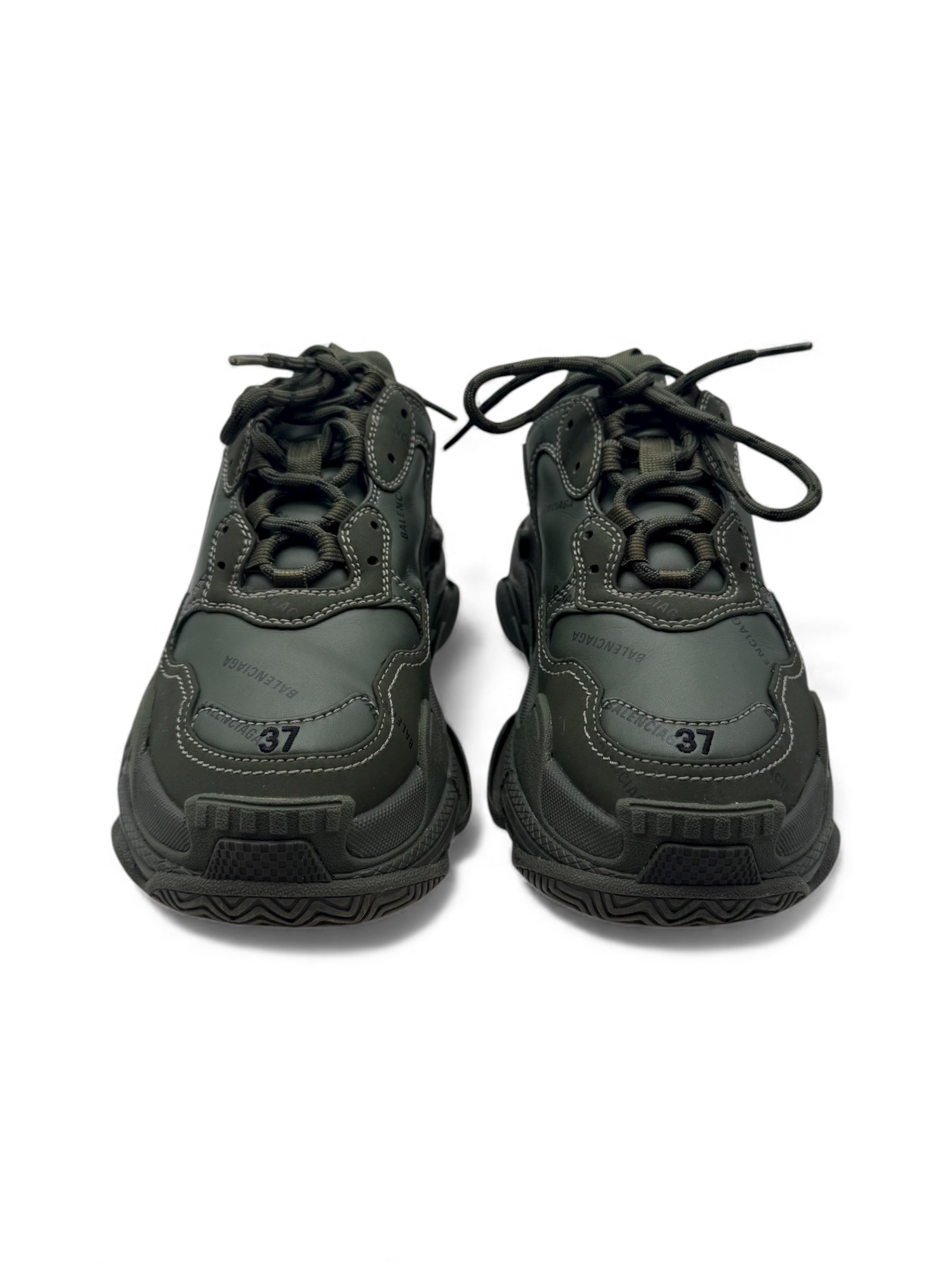 Balenciaga - Basket Triple S Kaki T37