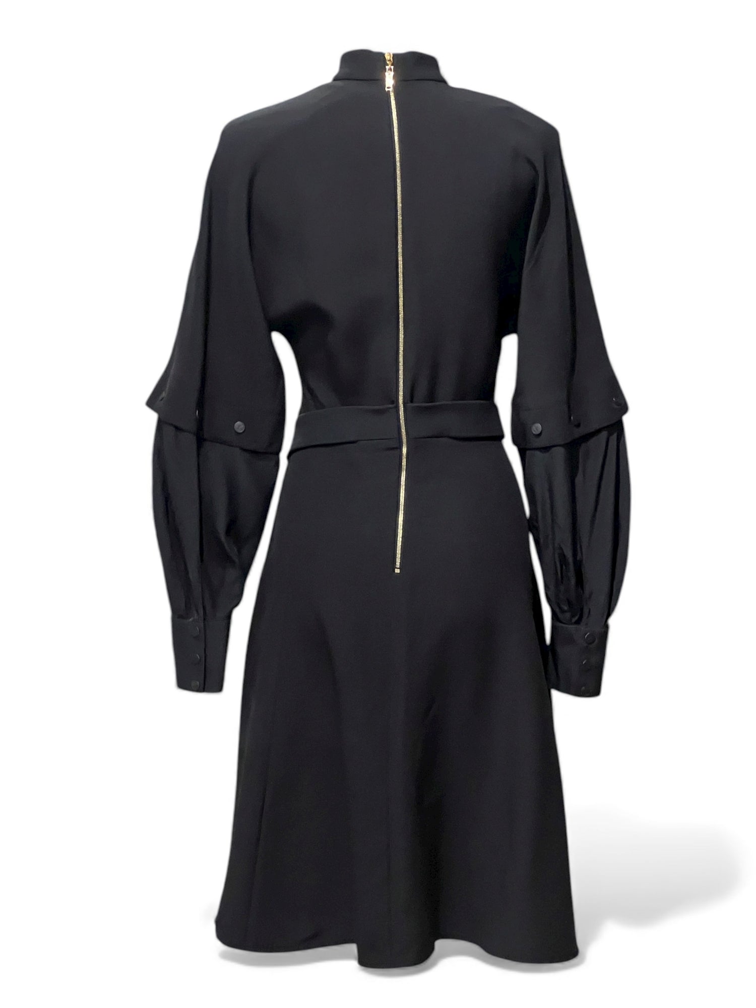 Louis Vuitton - Robe noire manche longue T34