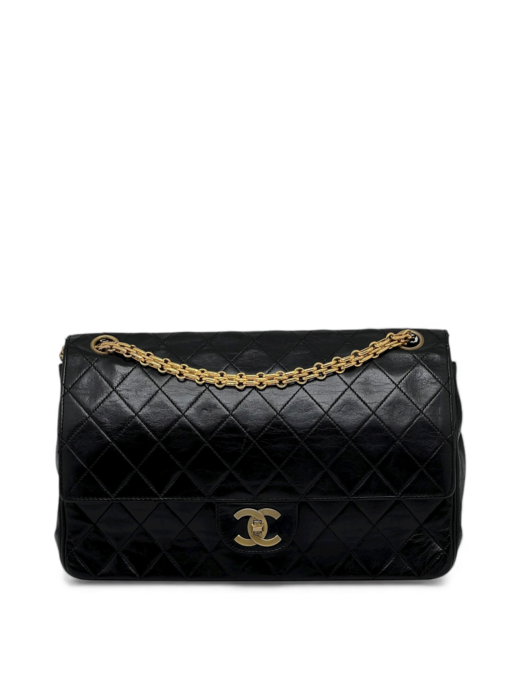 Chanel - Double Flap bag with rice-grain chain