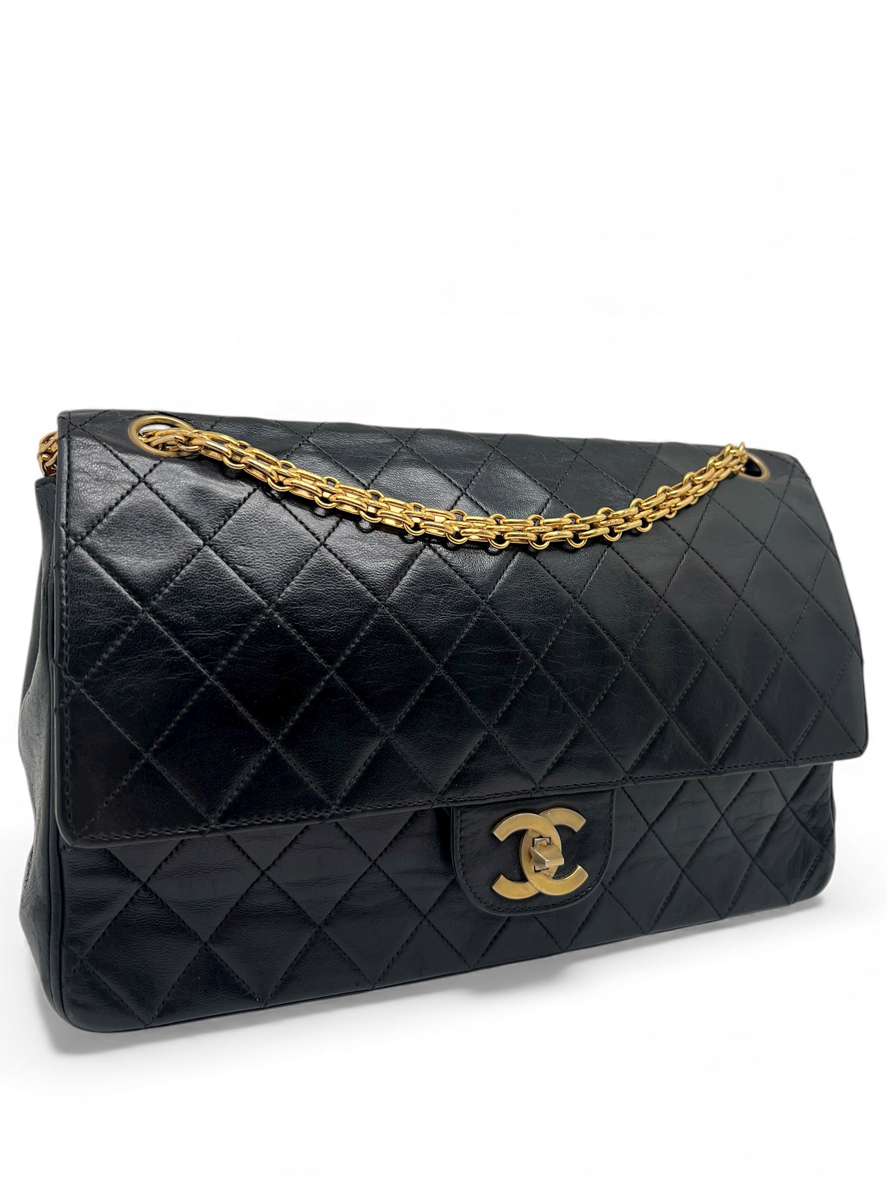 Chanel - Double Flap bag with rice-grain chain