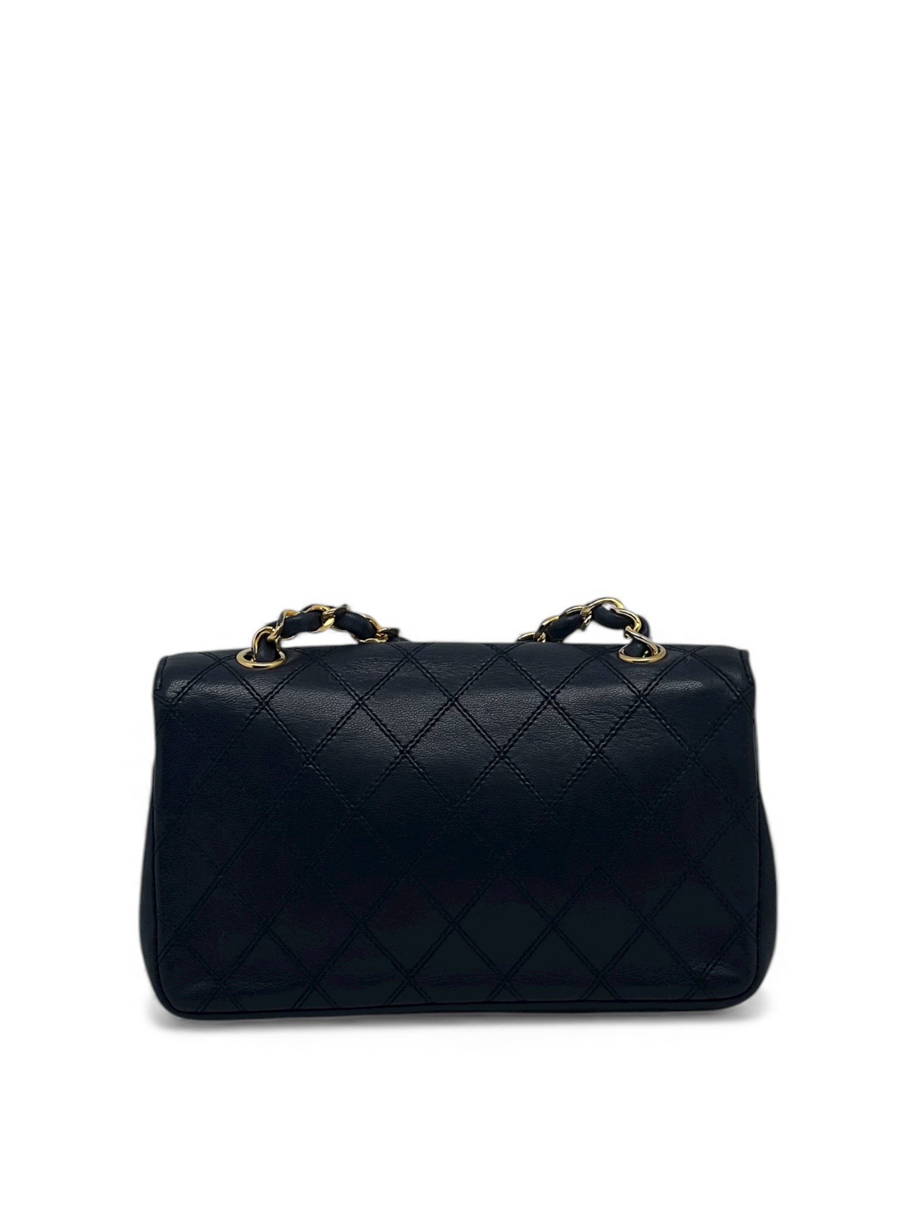 Chanel - Navy blue Mini Flap bag