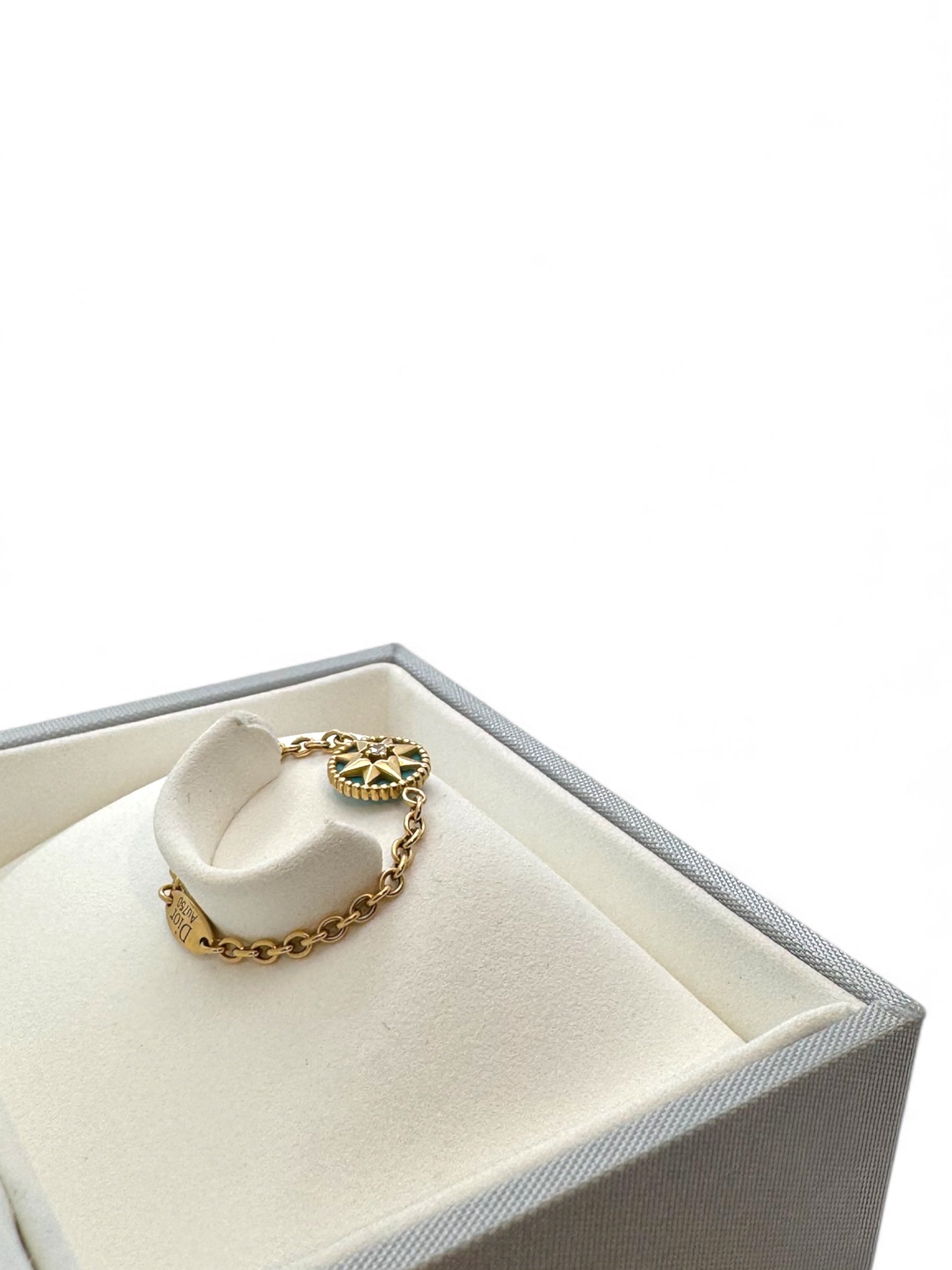 Dior - Bague rose des vents bleu T54