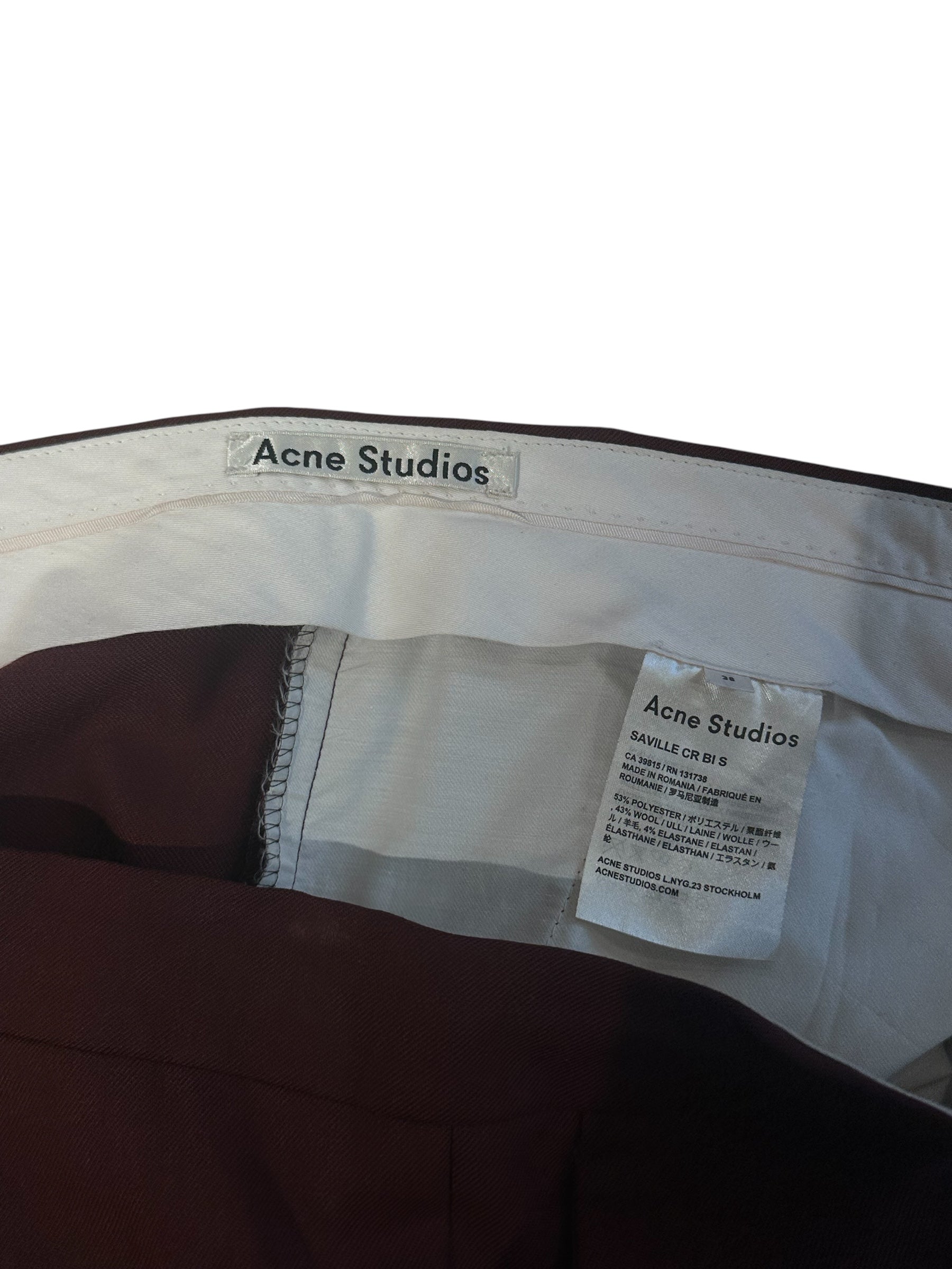 Acne Studio - Pantalon prune T38