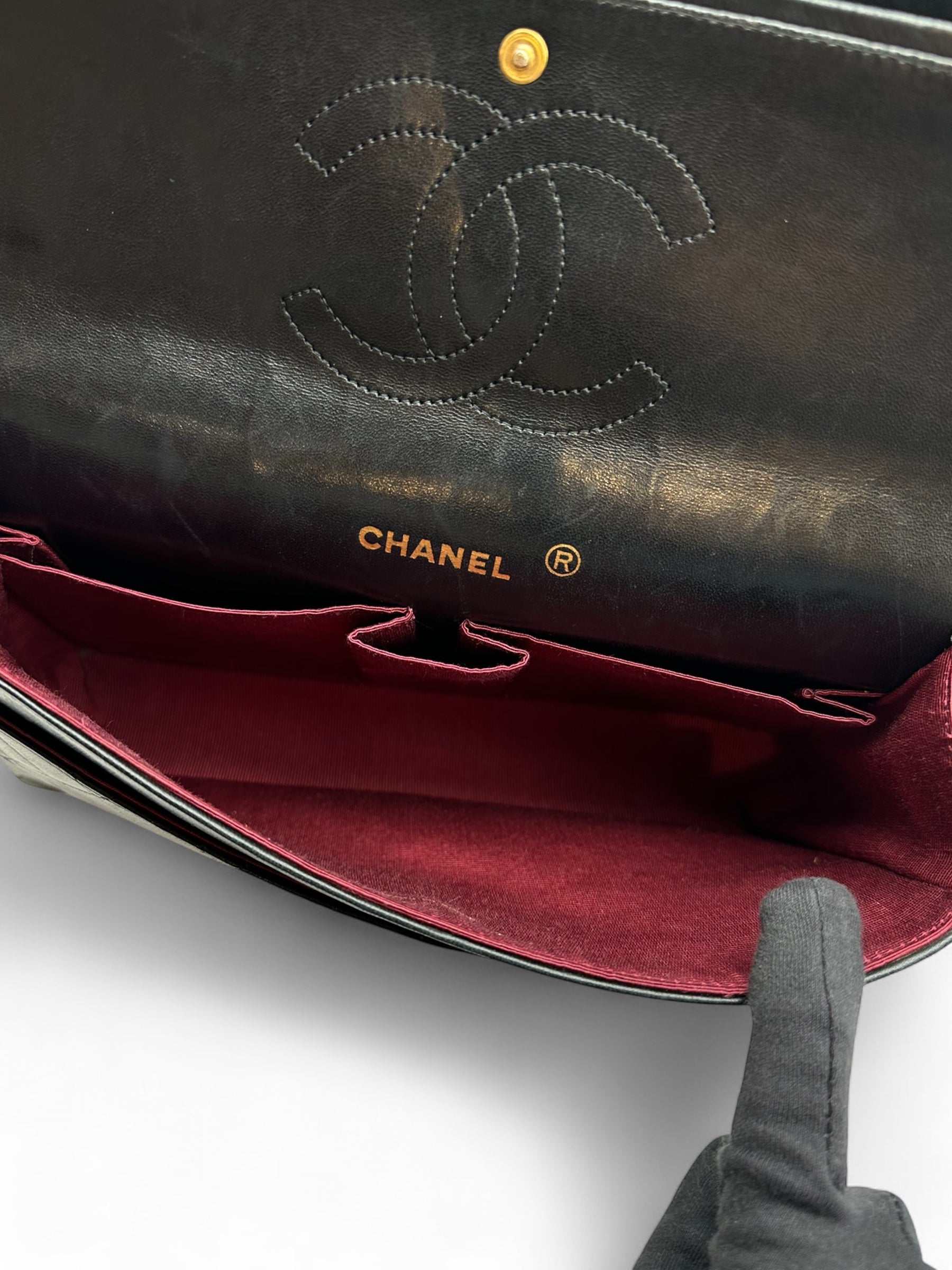 Chanel - Borsa Timeless con catena a chicco di riso