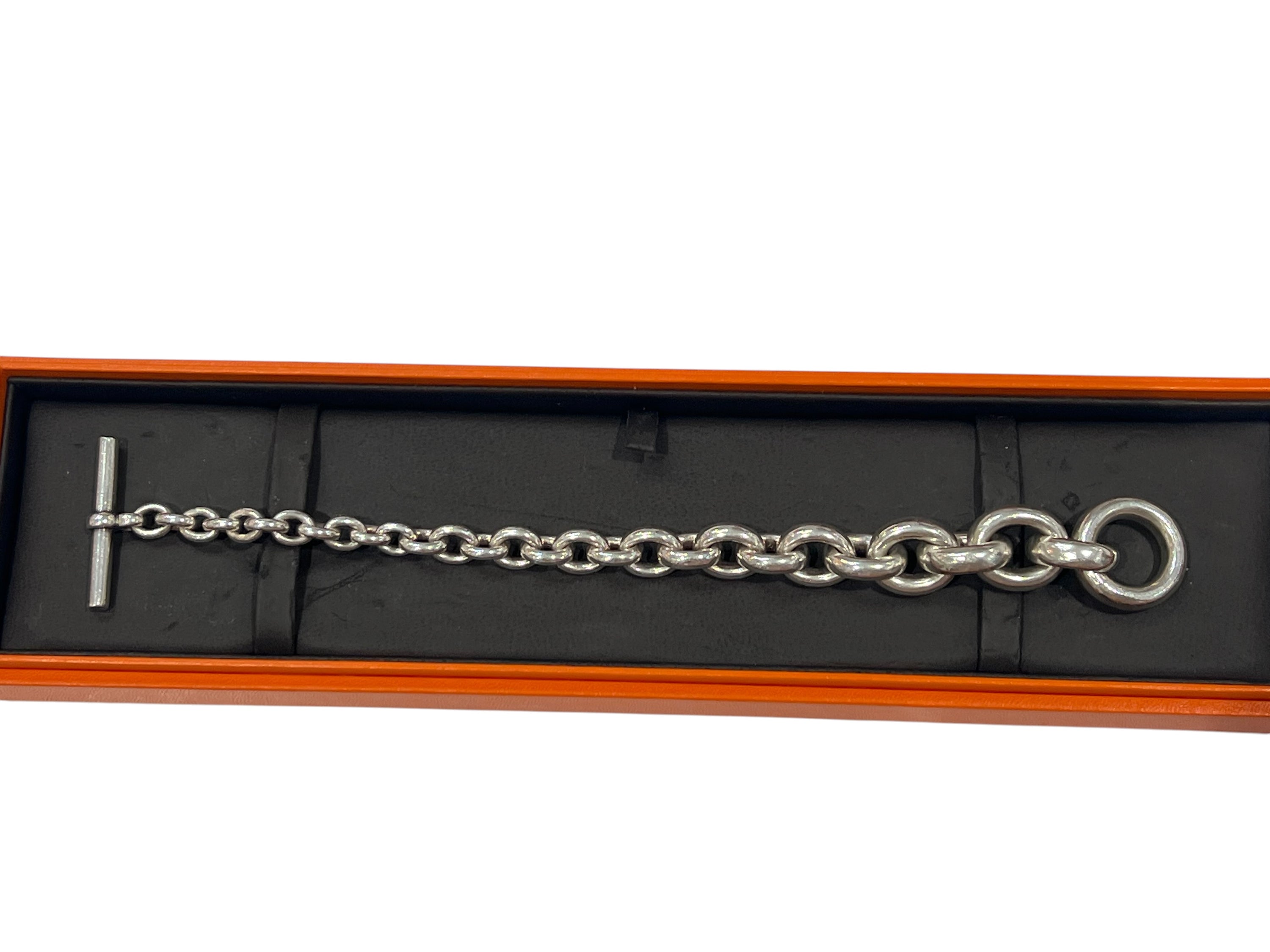 Hermès - Bracciale Crescendo in argento massiccio