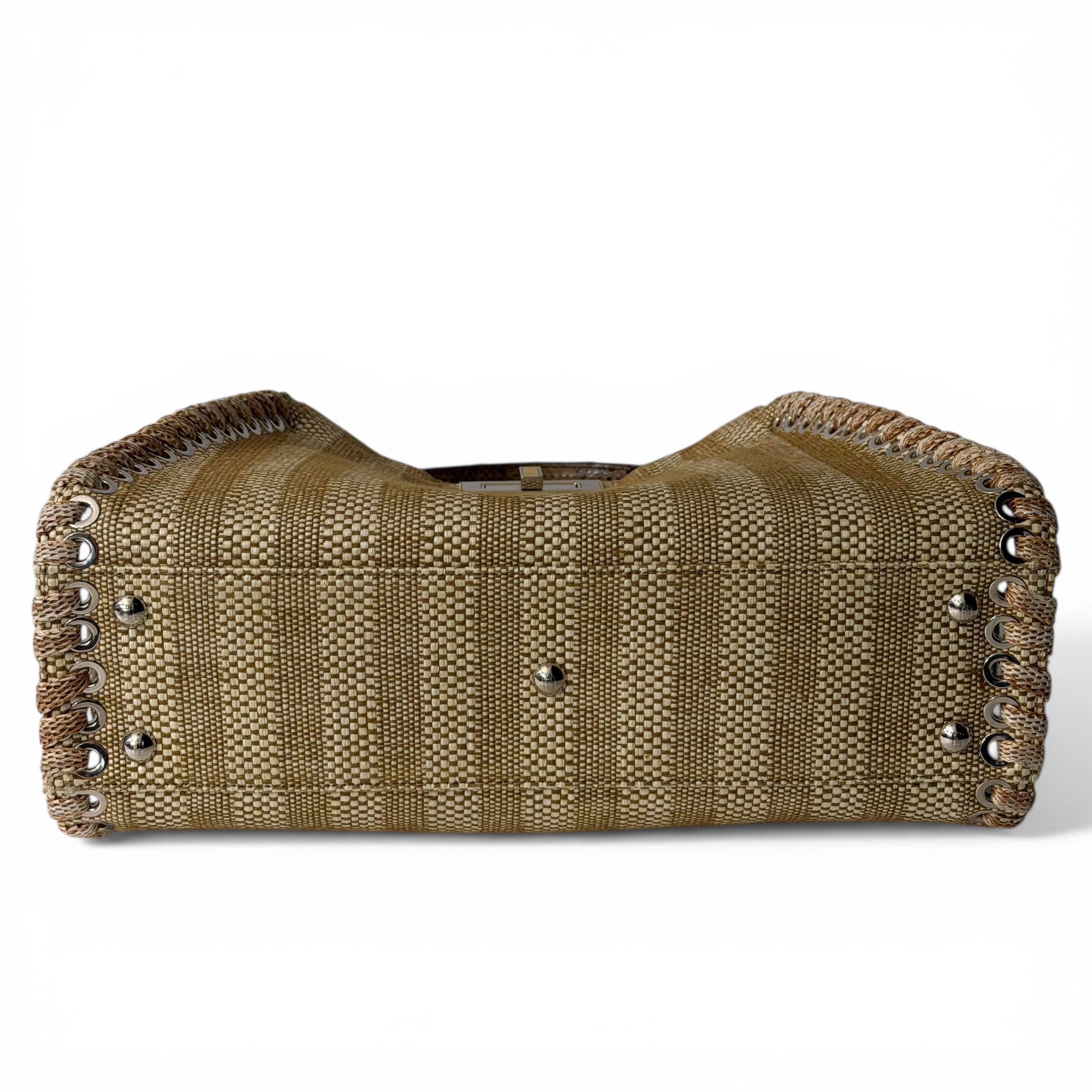 Fendi Sac Peekaboo Raphia et Python | Les Folies d’Eugénie