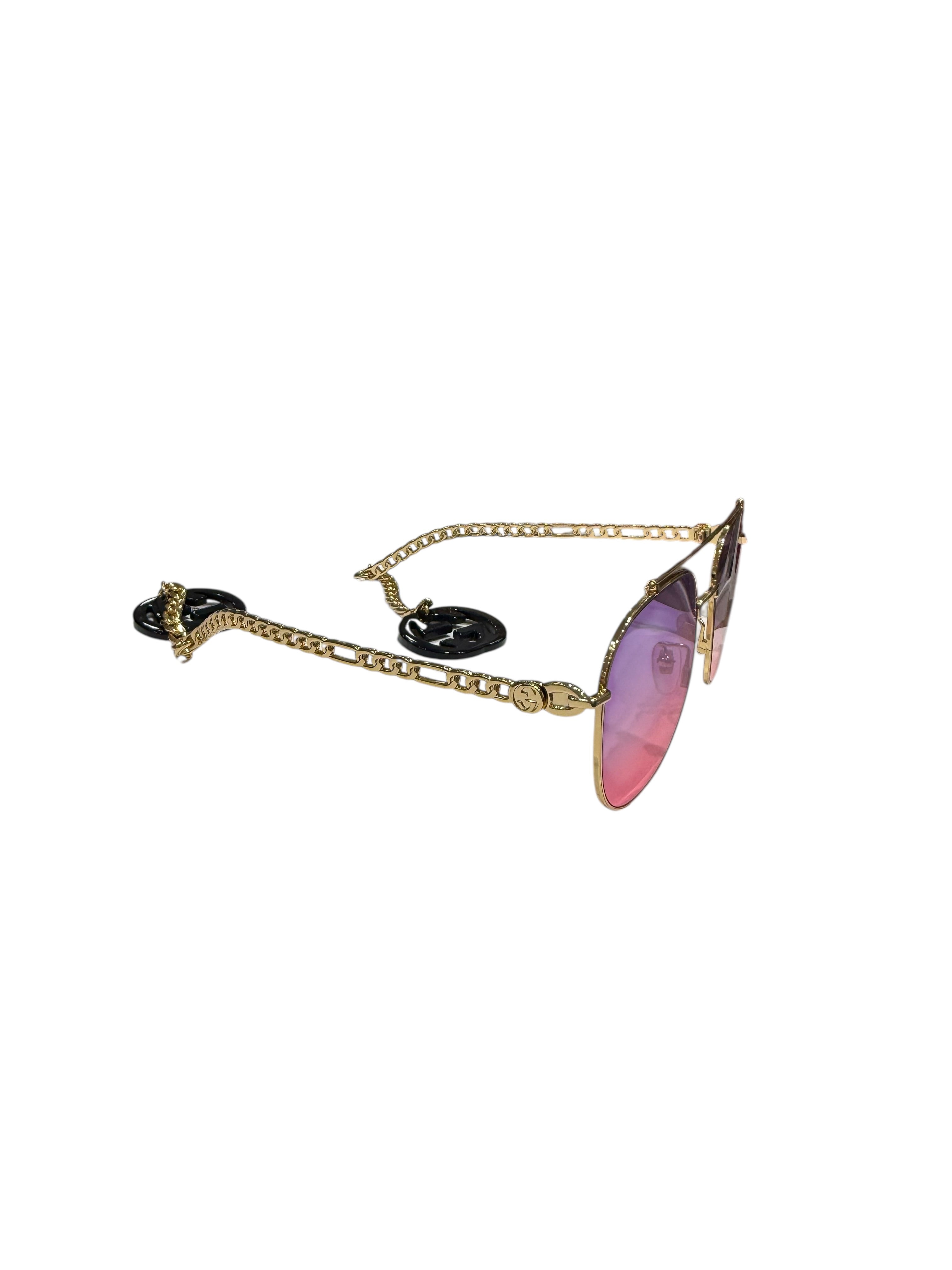 Gucci Solaires GG Aviateur Rose | Les Folies d’Eugénie