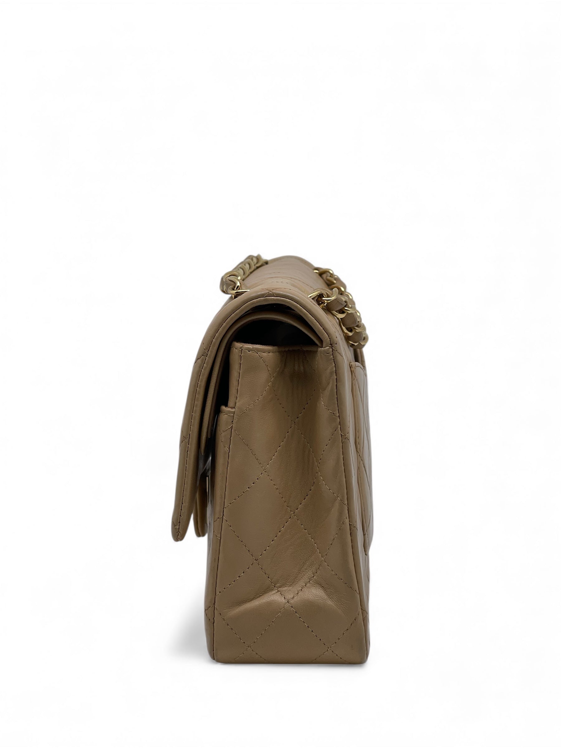 Chanel - Sac Timeless 25 Double Flap beige