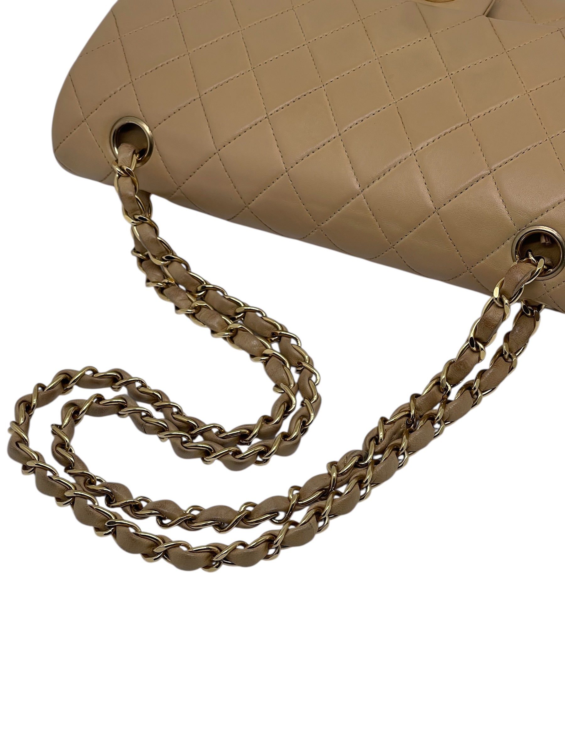Chanel - Sac Timeless 25 Double Flap beige
