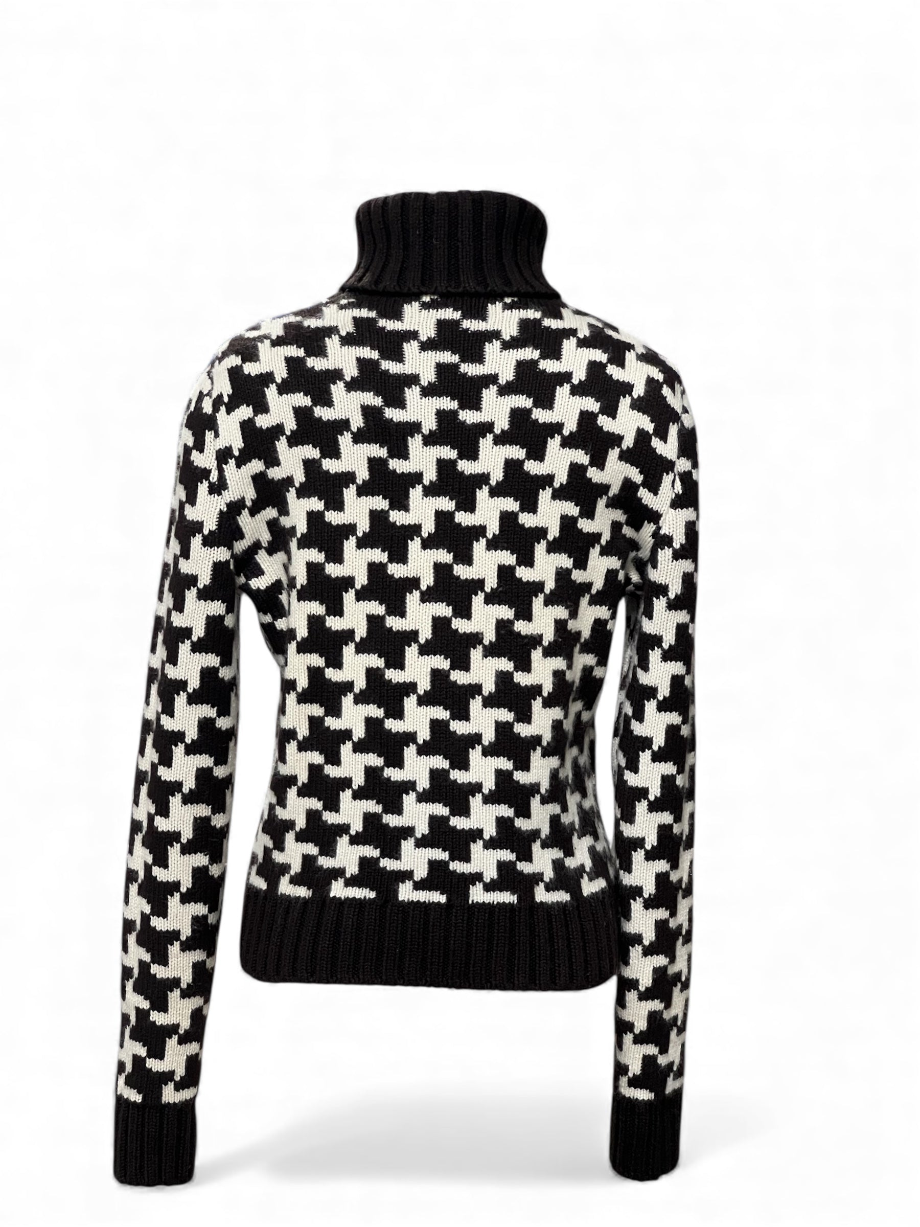 Céline - Pull, Col roulé en cachemire marron T40