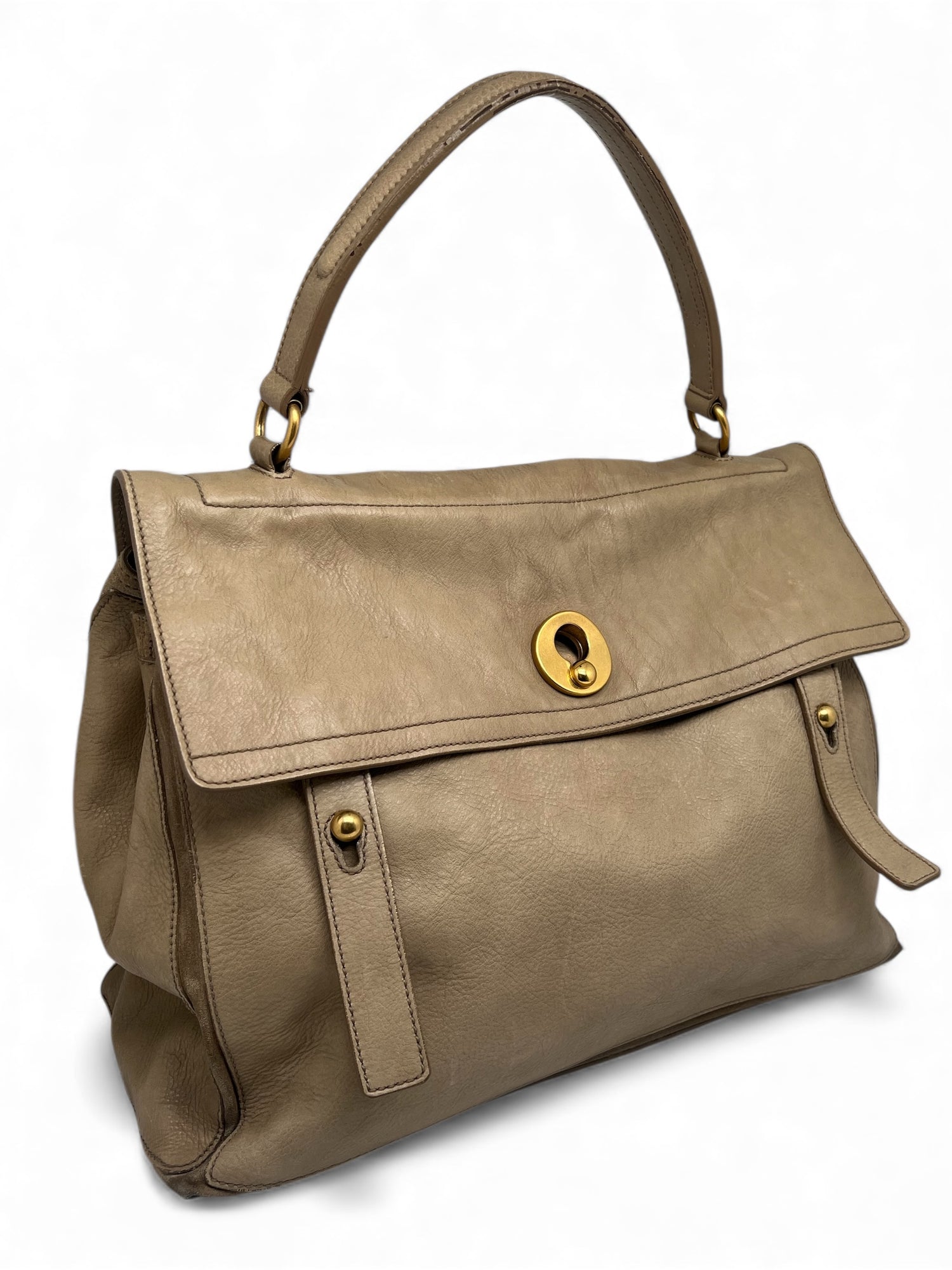 Saint Laurent - Sac à main Muse beige