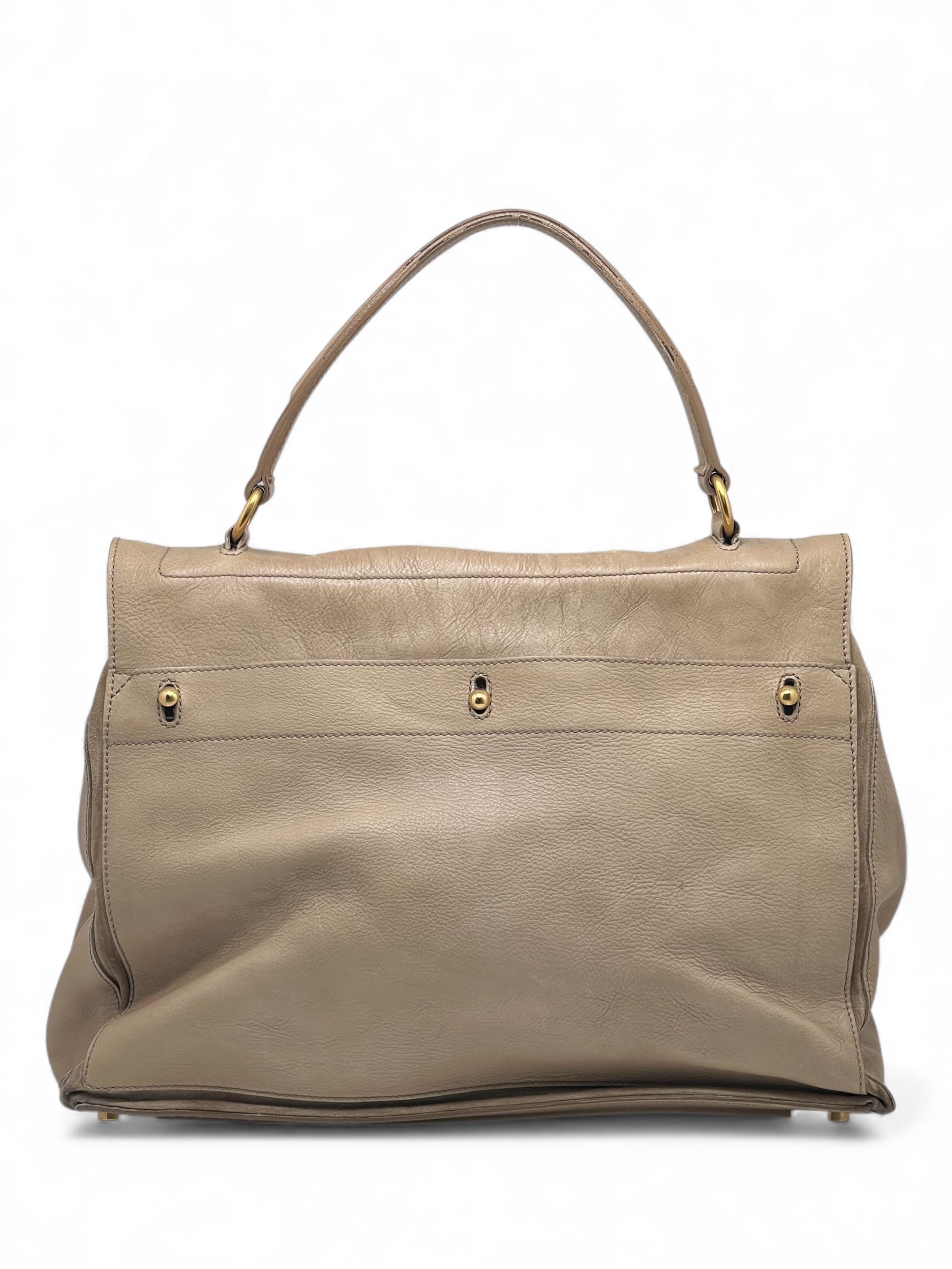 Saint Laurent - Sac à main Muse beige