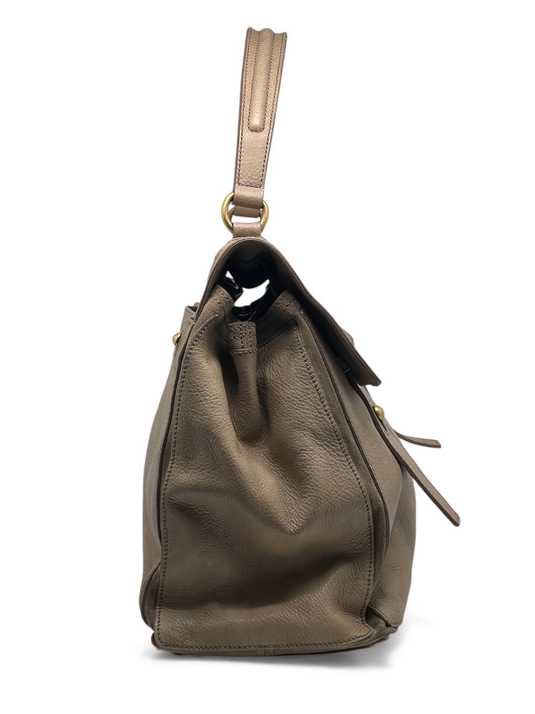 Saint Laurent - Sac à main Muse beige