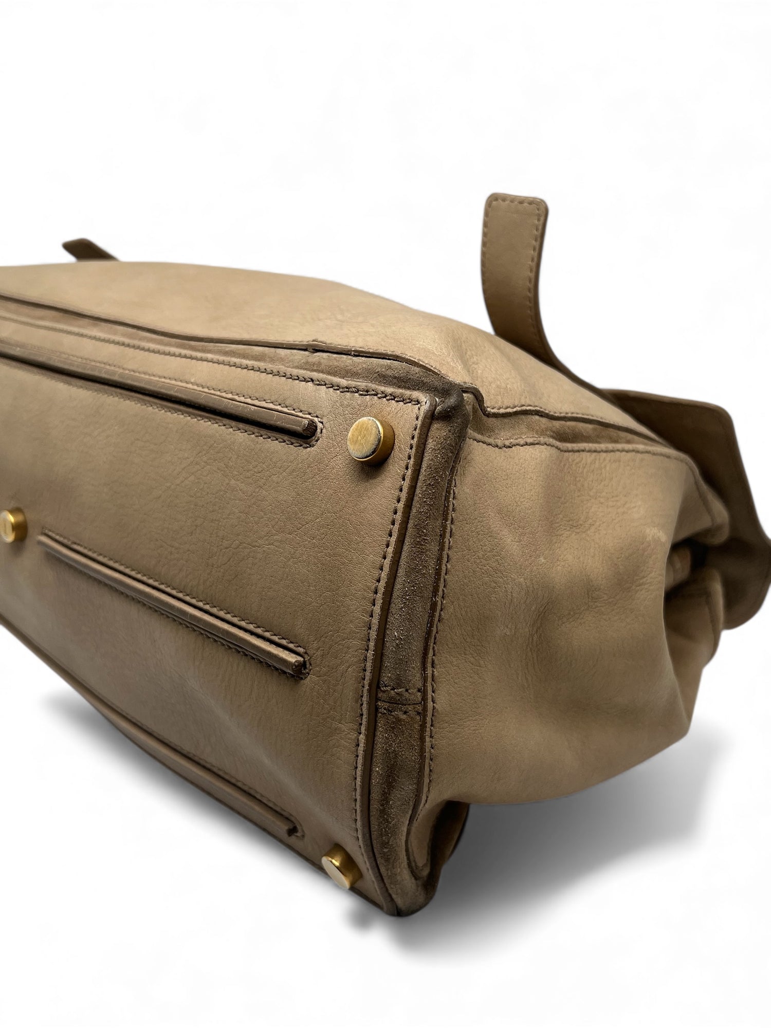 Saint Laurent - Sac à main Muse beige