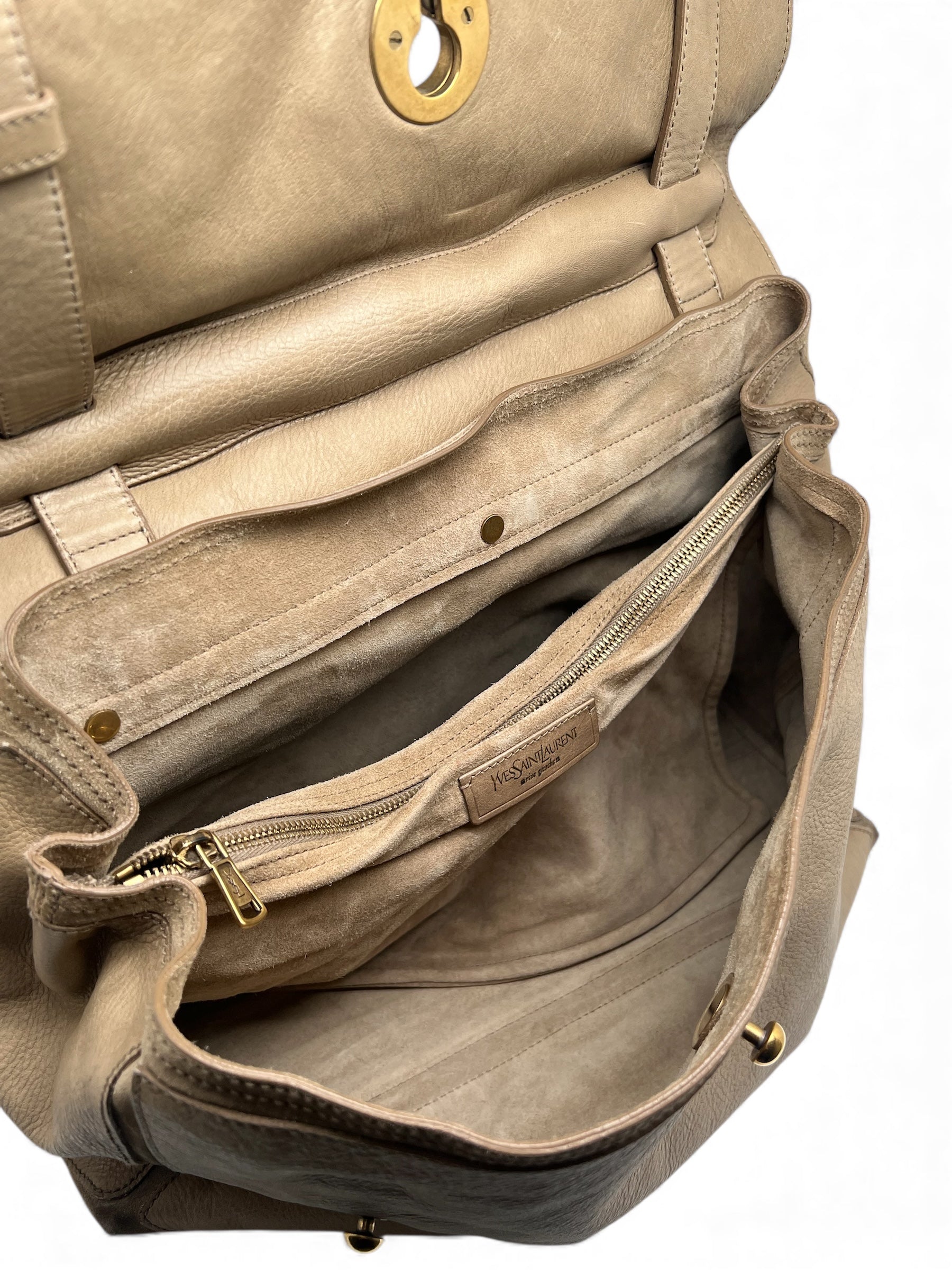 Saint Laurent - Sac à main Muse beige