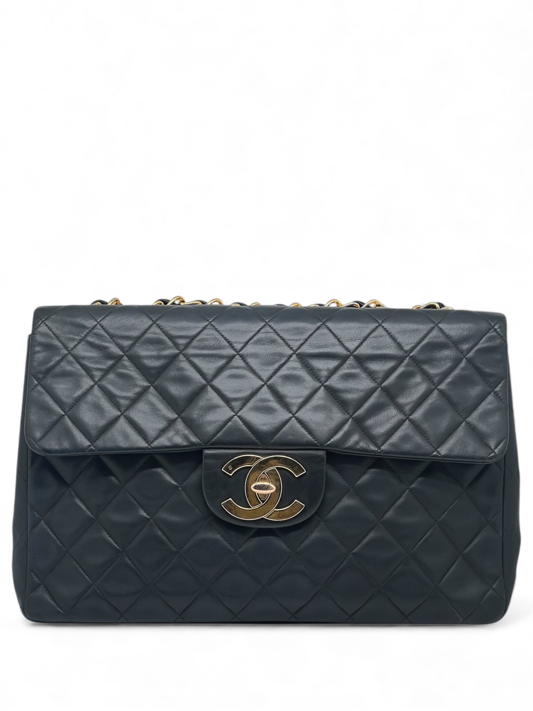 Chanel - Sac Maxi Jumbo vintage noir